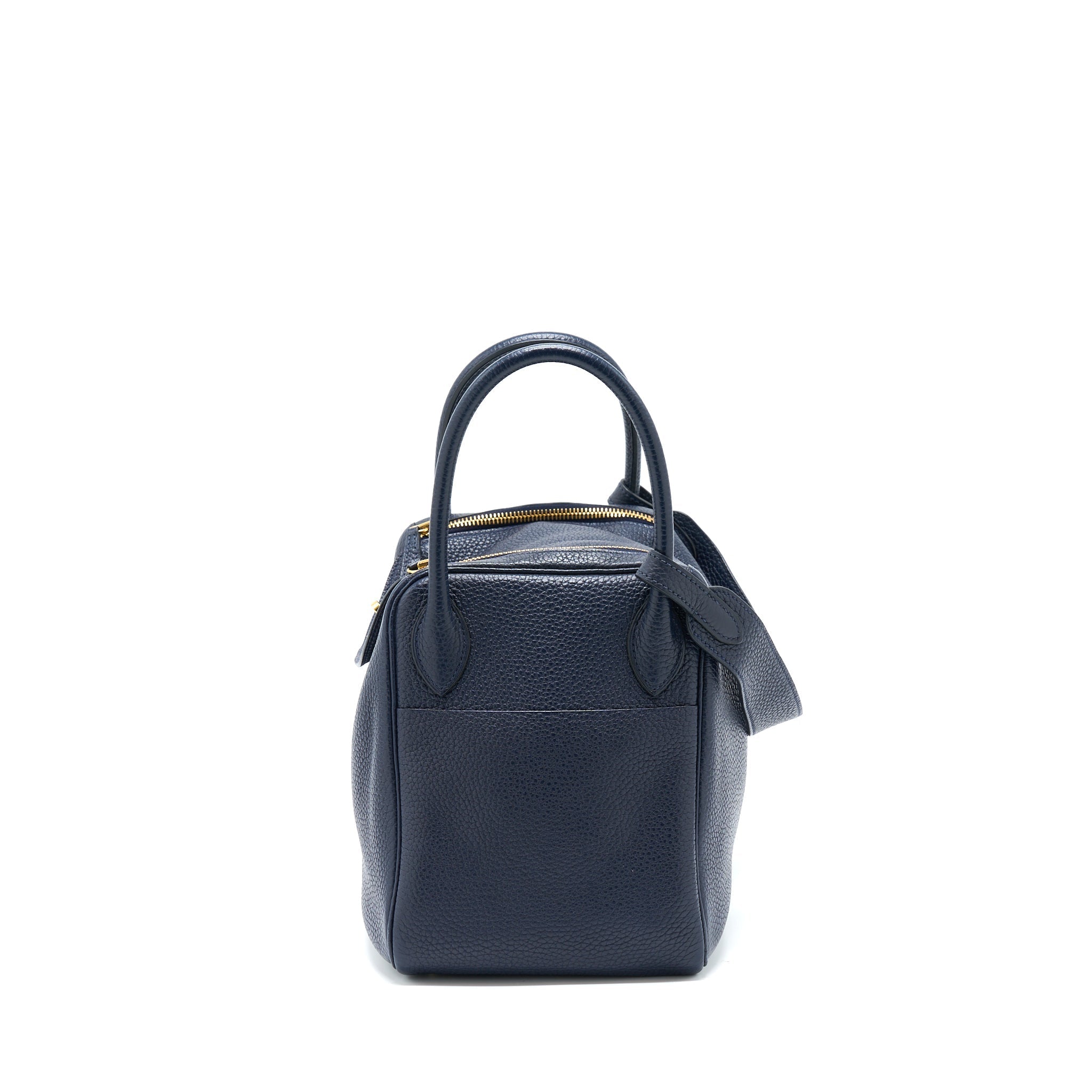 HERMES LINDY 30 CLEMENCE BLUE UNIT GHW