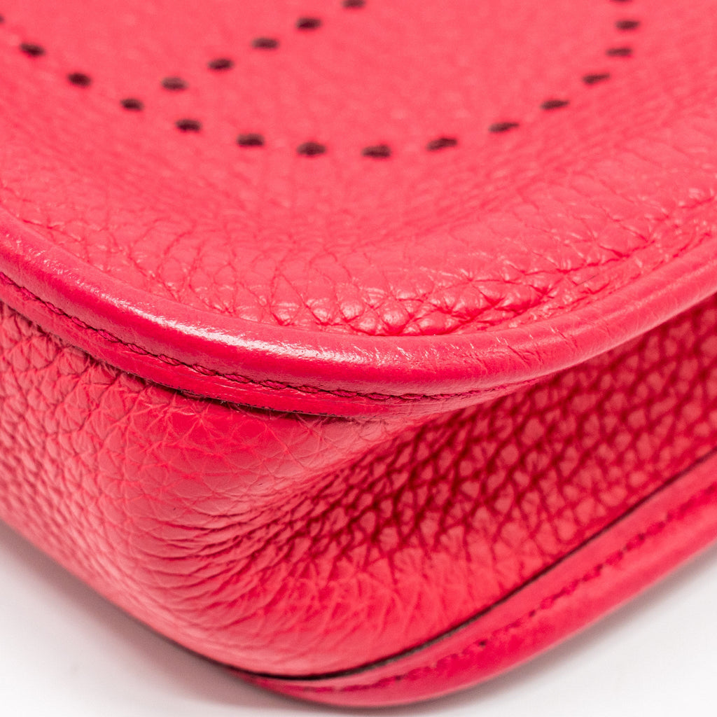 HERMES MINI EVELYNE CLEMENCE ROSE EXTREME SHW