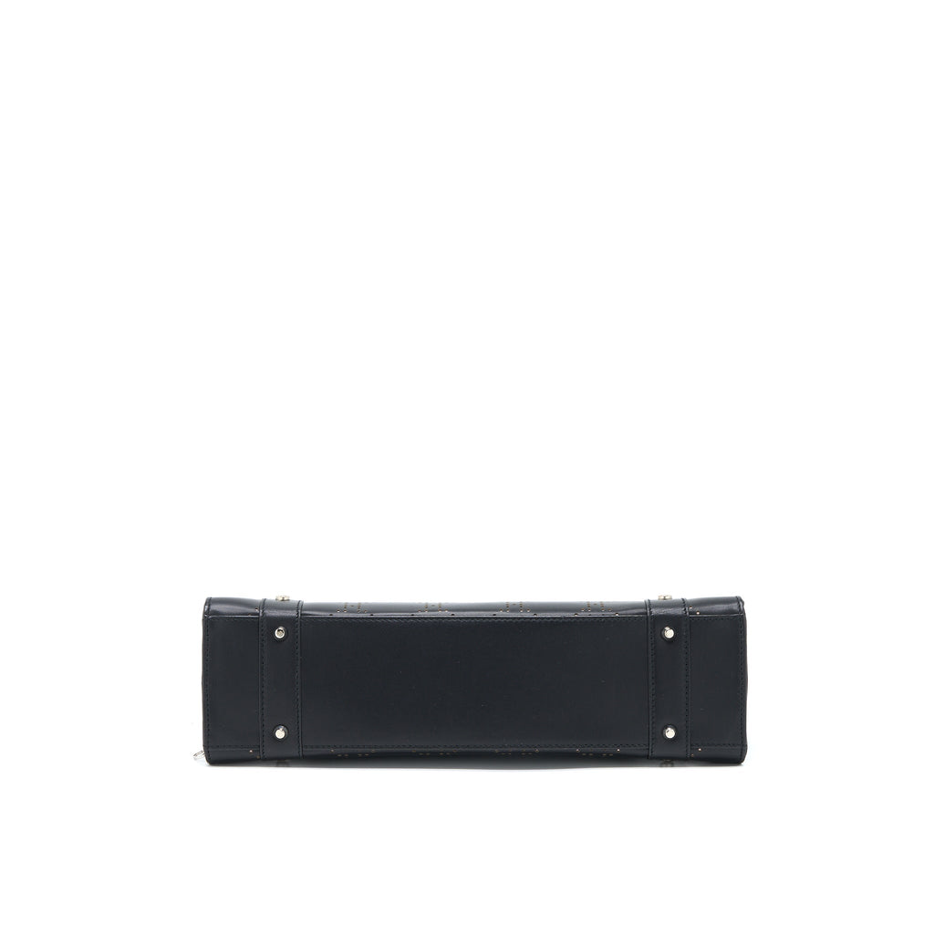 DIOR VINTAGE LADY DIOR LONG CUIR BAG CALFSKIN BLACK SHW
