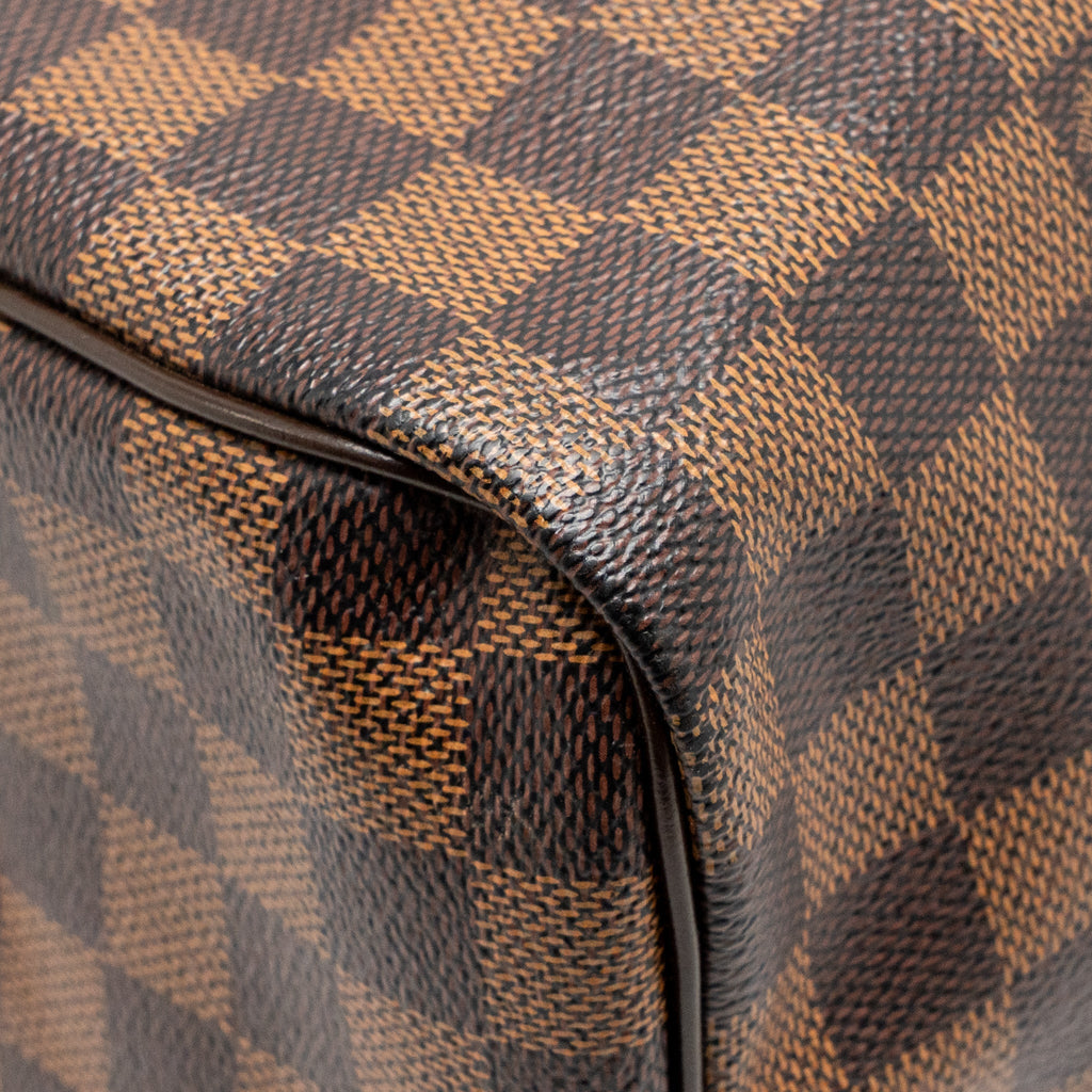 LOUIS VUITTON SPEEDY 30 DAMIER EBENE CANVAS GHW
