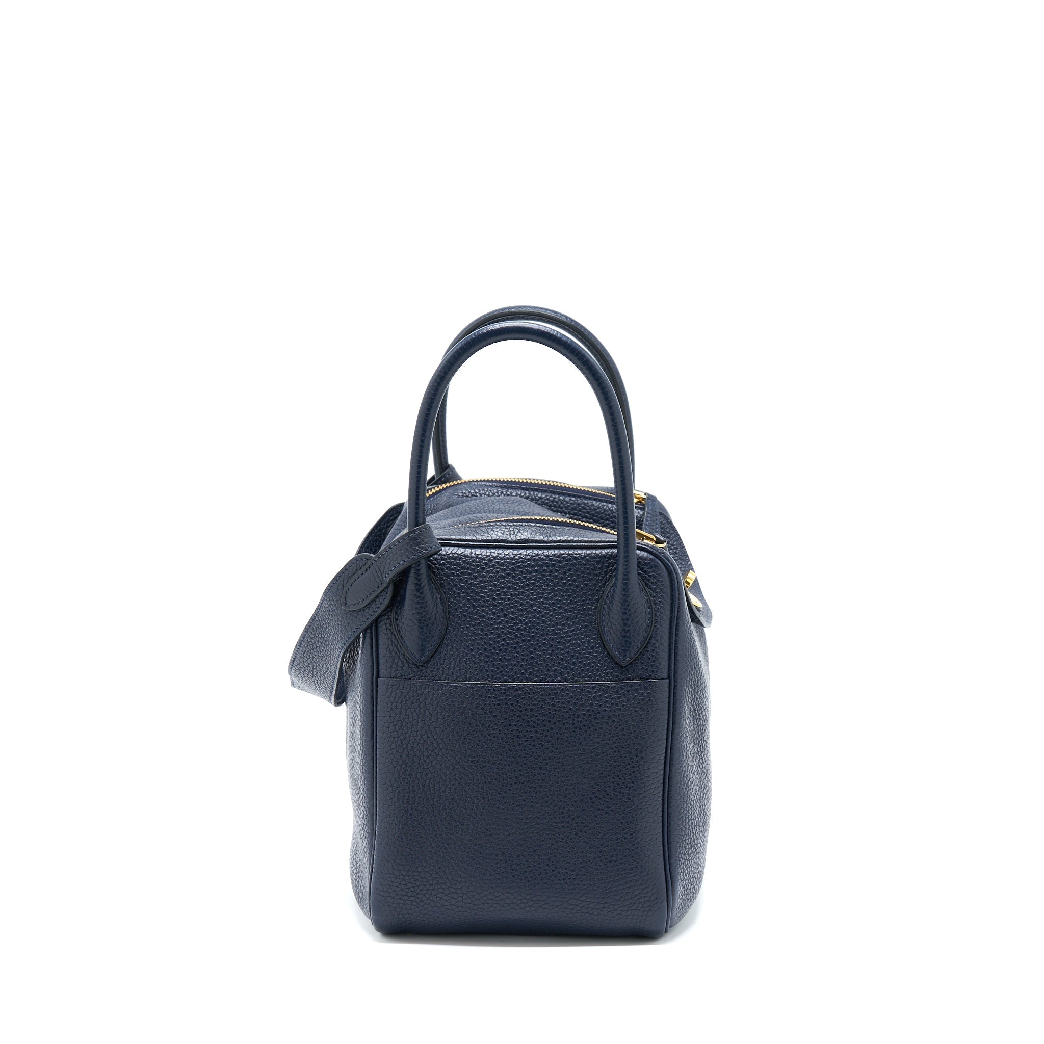 HERMES LINDY 30 CLEMENCE BLUE UNIT GHW