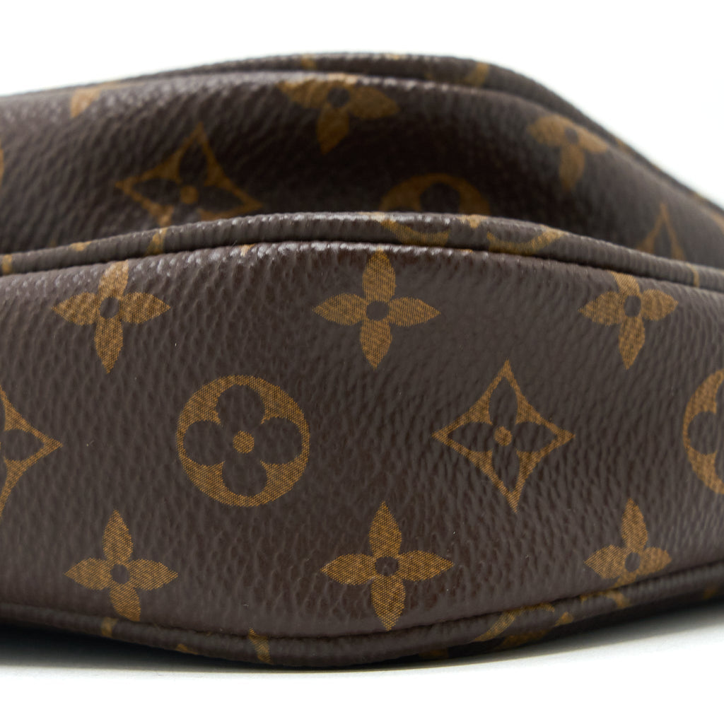 LOUIS VUITTON MULTI POCHETTE ACCESSORIES MONOGRAM CANVAS ROSE CLAIR GHW