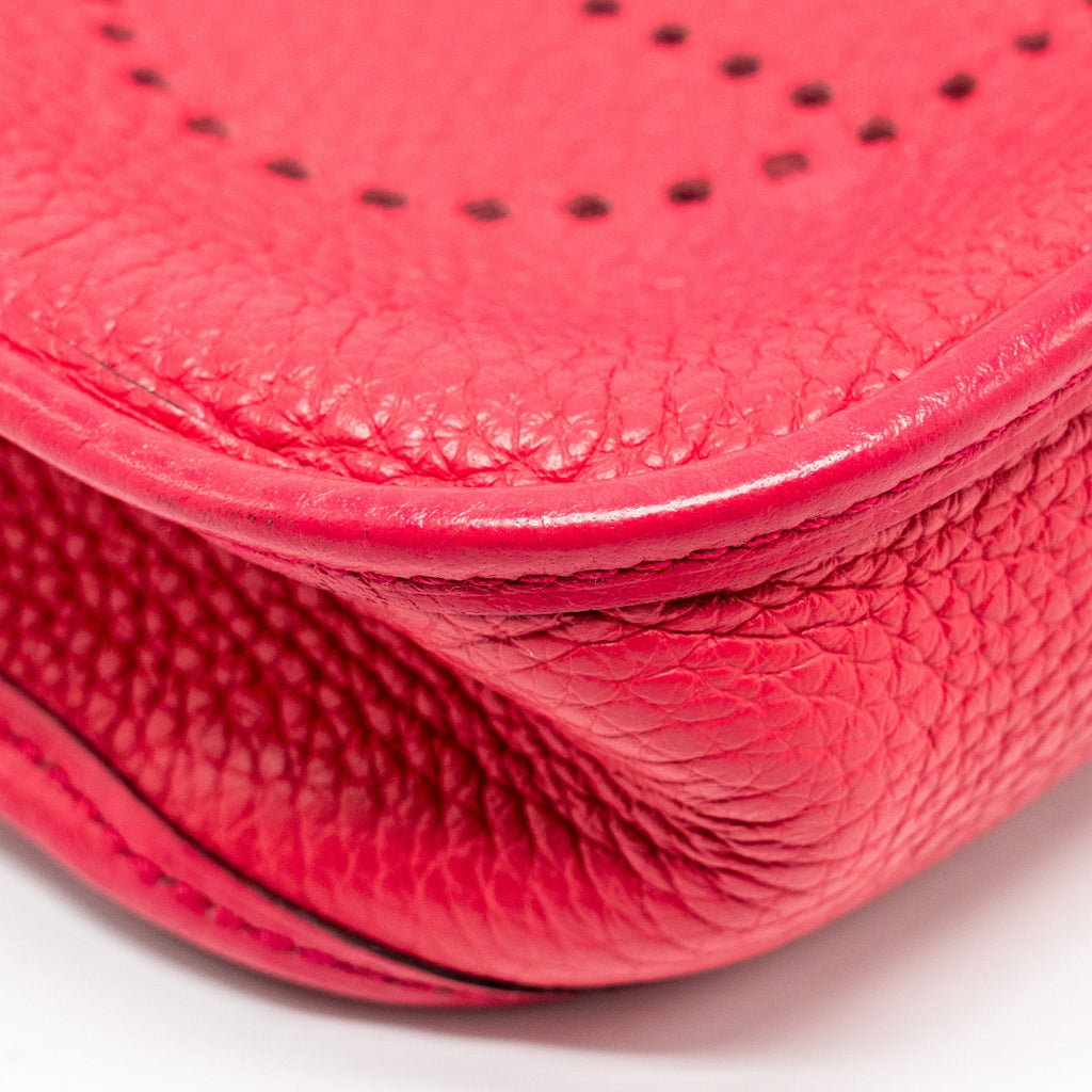 HERMES MINI EVELYNE CLEMENCE ROSE EXTREME SHW