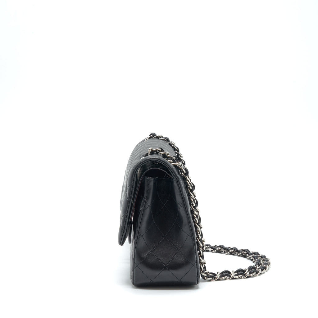 CHANEL JUMBO CLASSIC DOUBLE FLAP LAMBSKIN BLACK SHW