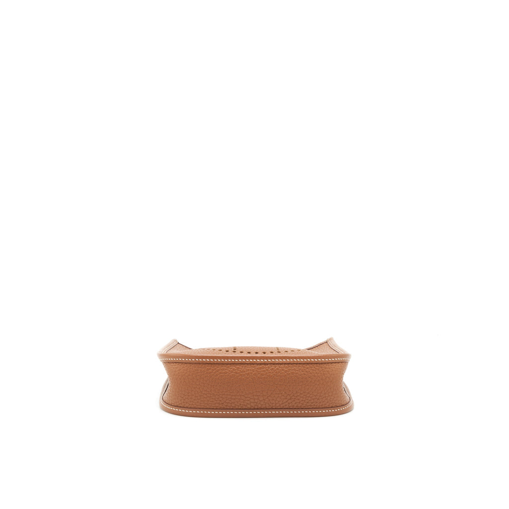 HERMES MINI EVELYNE CLEMENCE GOLD/ AMORE-BRIQUE SHW