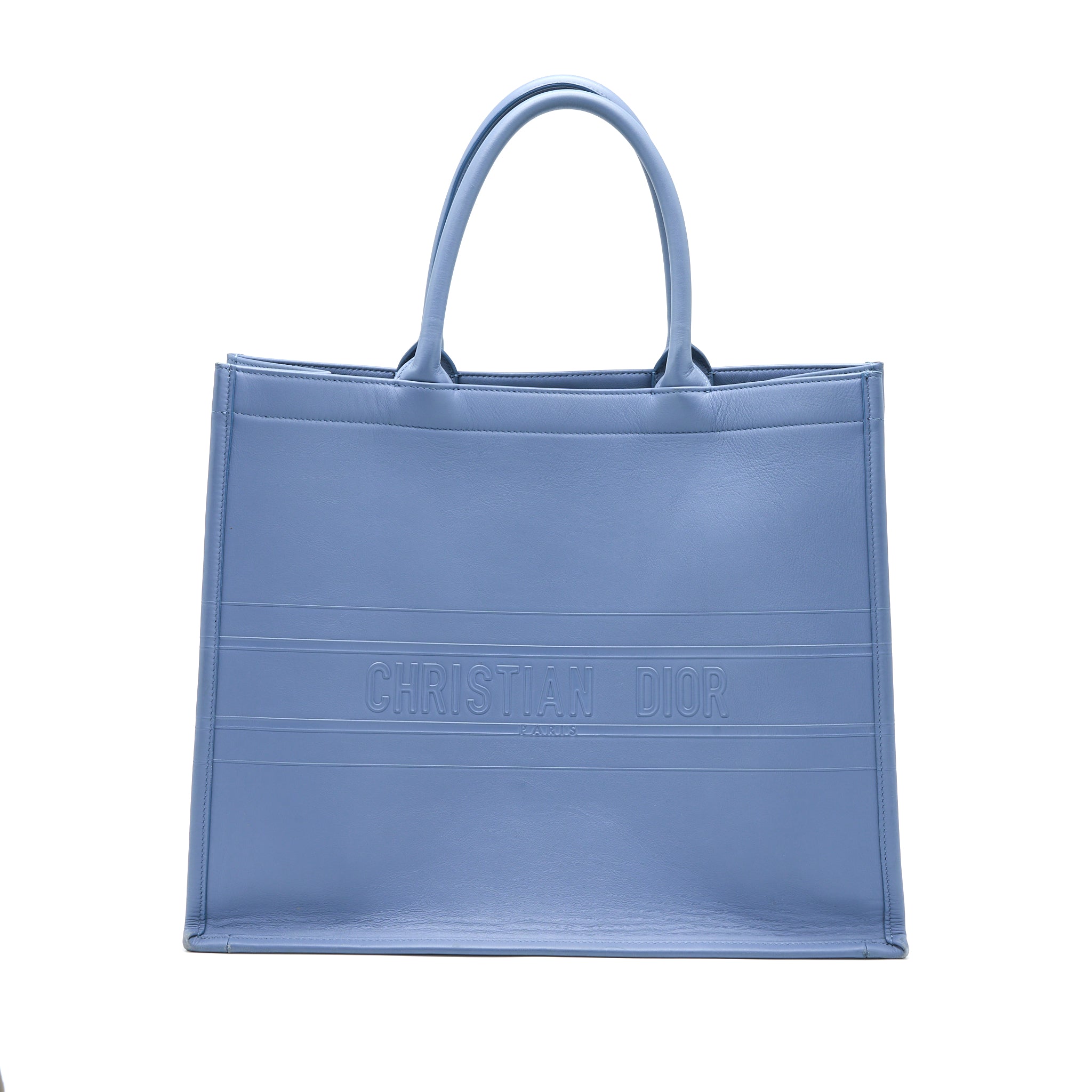 DIOR LARGE BOOK TOTE LIGHT BLUE