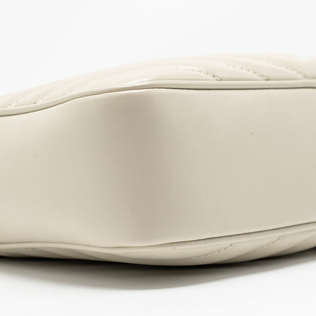 SAINT LAURENT/YSL LOU CAMERA BAG CALFSKIN WHITE GHW