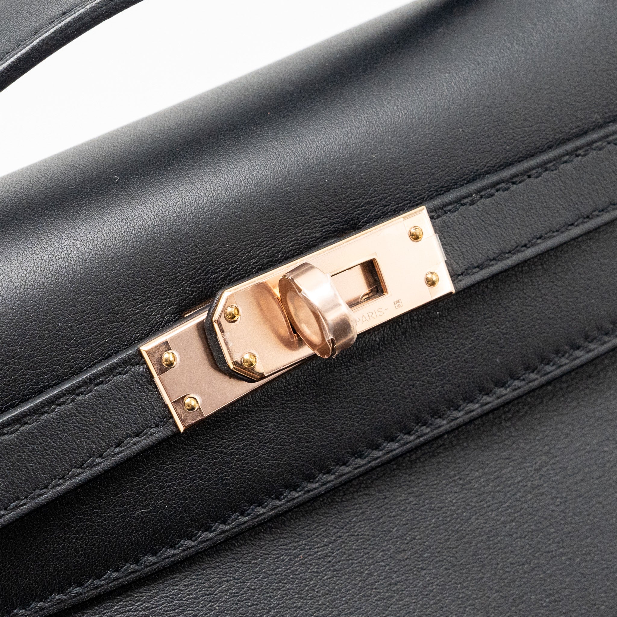 HERMES KELLY POCHETTE SWIFT BLACK RGHW