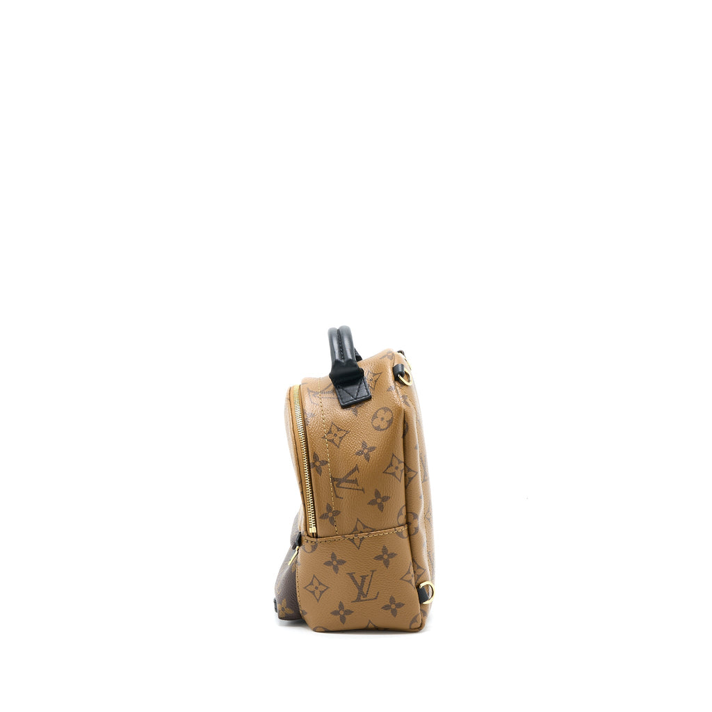 LOUIS VUITTON PALM SPRINGS MINI BACKPACK MONOGRAM REVERSE CANVAS GHW