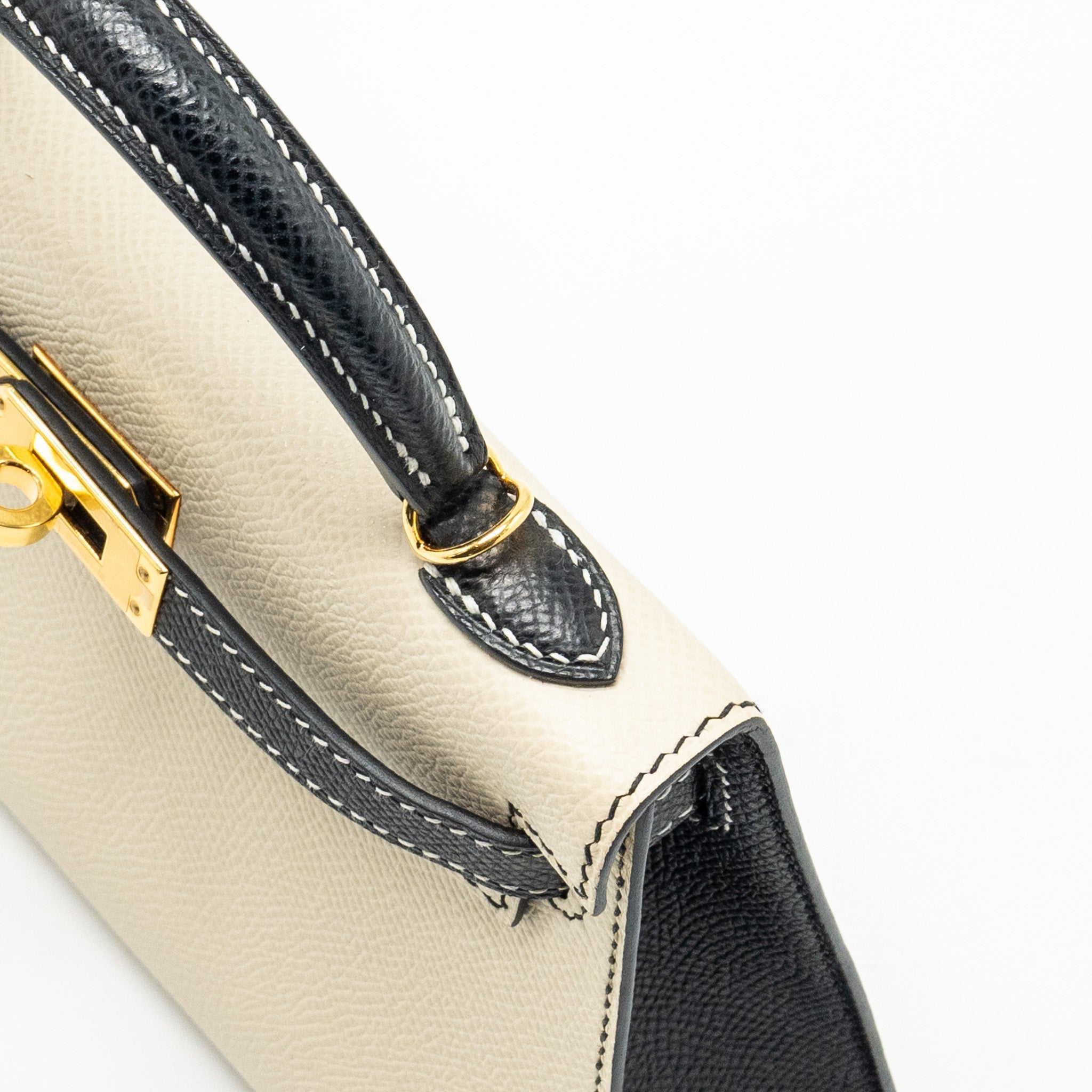 HERMES MINI KELLY SPECIAL ORDER EPSOM NATA/BLACK GHW
