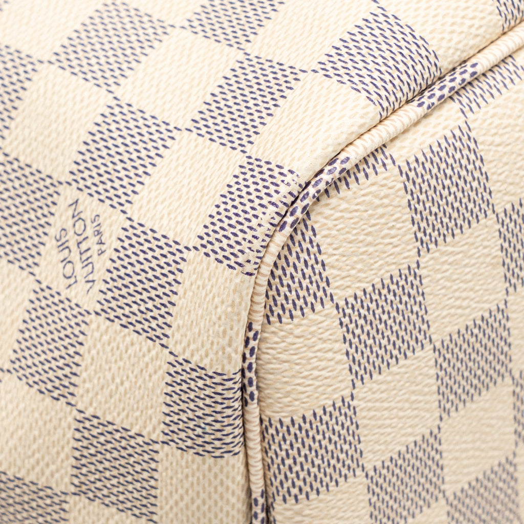 LOUIS VUITTON NEVERFULL MM DAMIER AZUR CANVAS GHW