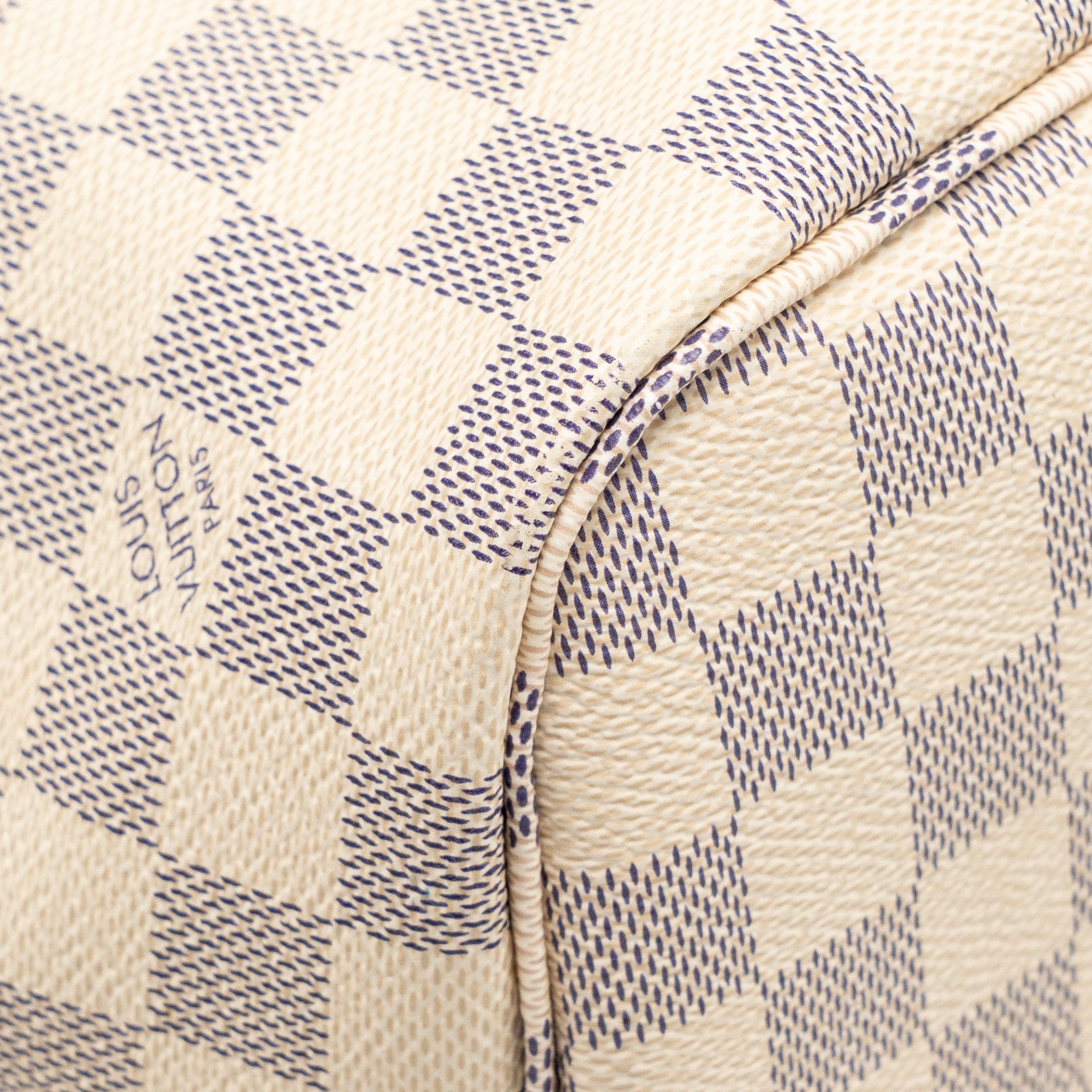 LOUIS VUITTON NEVERFULL MM DAMIER AZUR CANVAS GHW