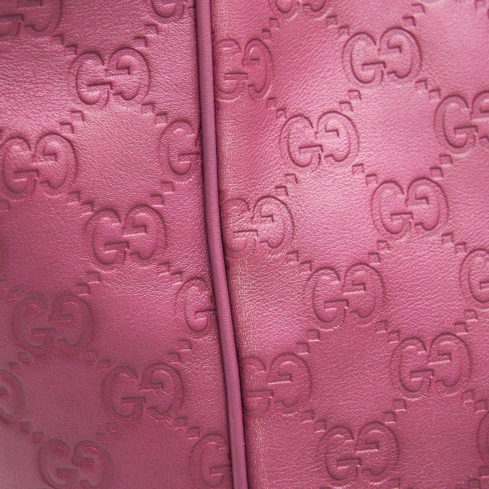 GUCCI LEATHER SHOPPING TOTE BAG RASPBERRY PINK