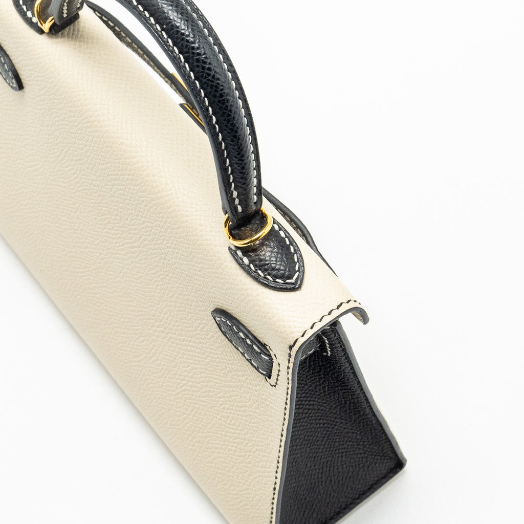 HERMES MINI KELLY SPECIAL ORDER EPSOM NATA/BLACK GHW