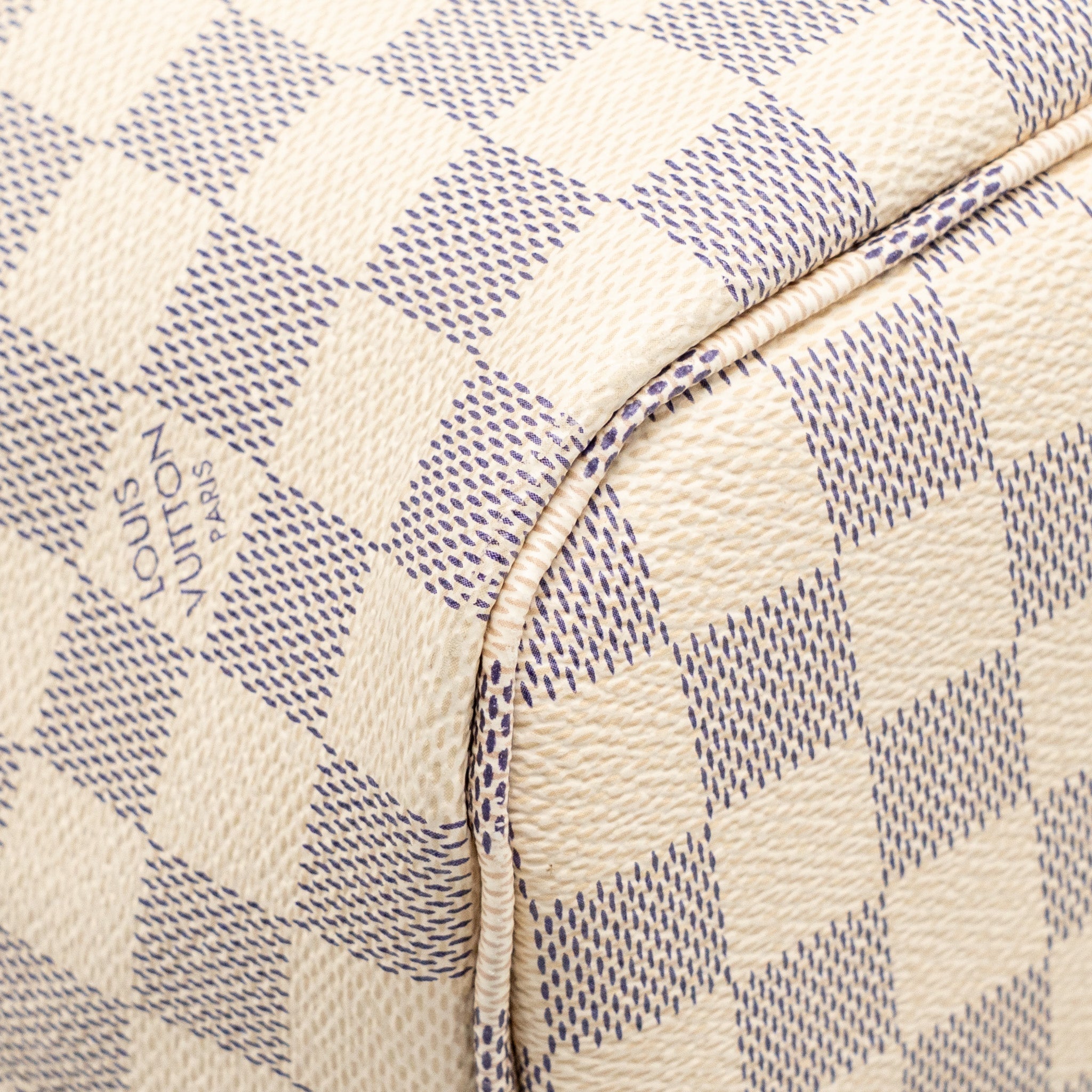 LOUIS VUITTON NEVERFULL MM DAMIER AZUR CANVAS GHW
