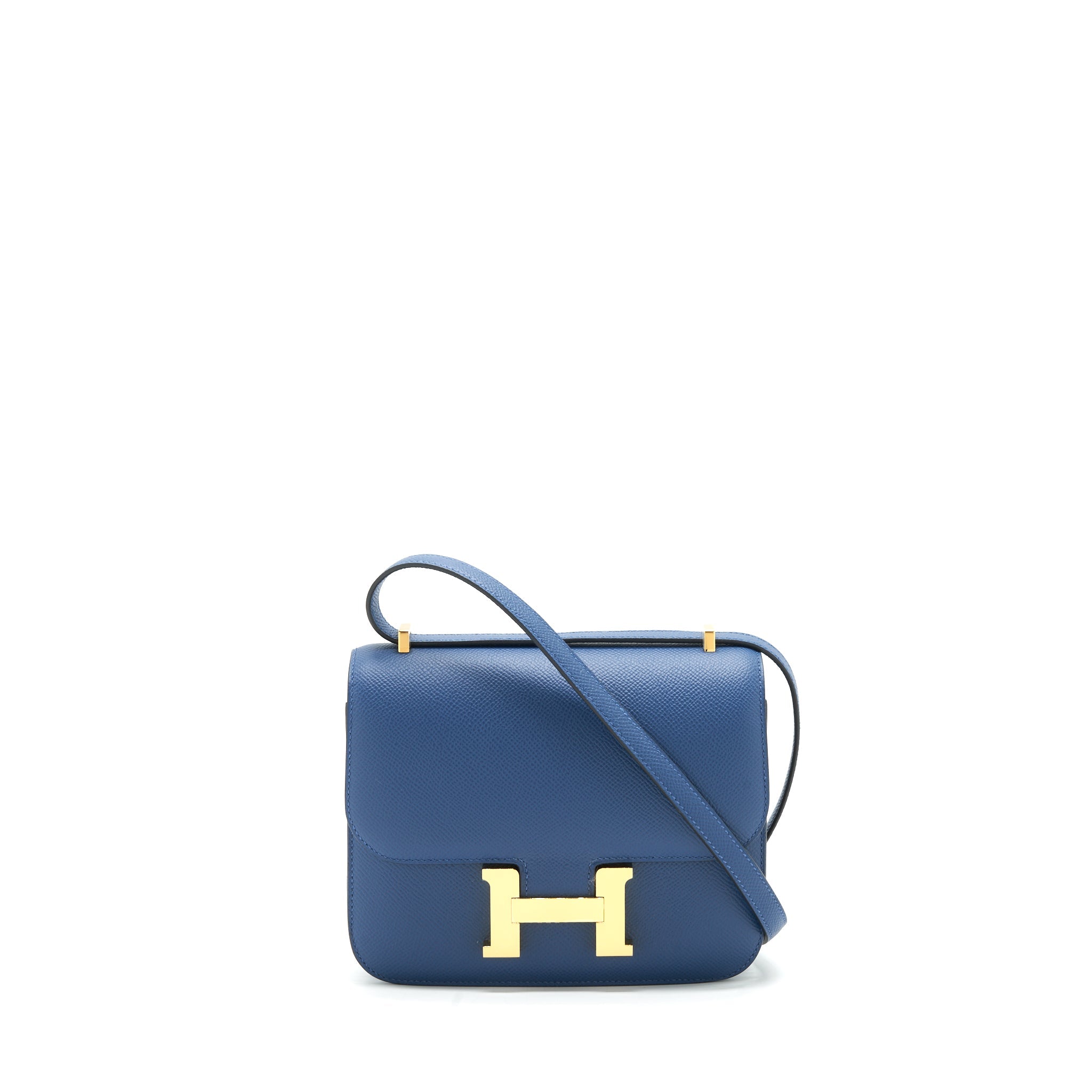 HERMES MINI CONSTANCE EPSOM S4 DEEP BLUE GHW