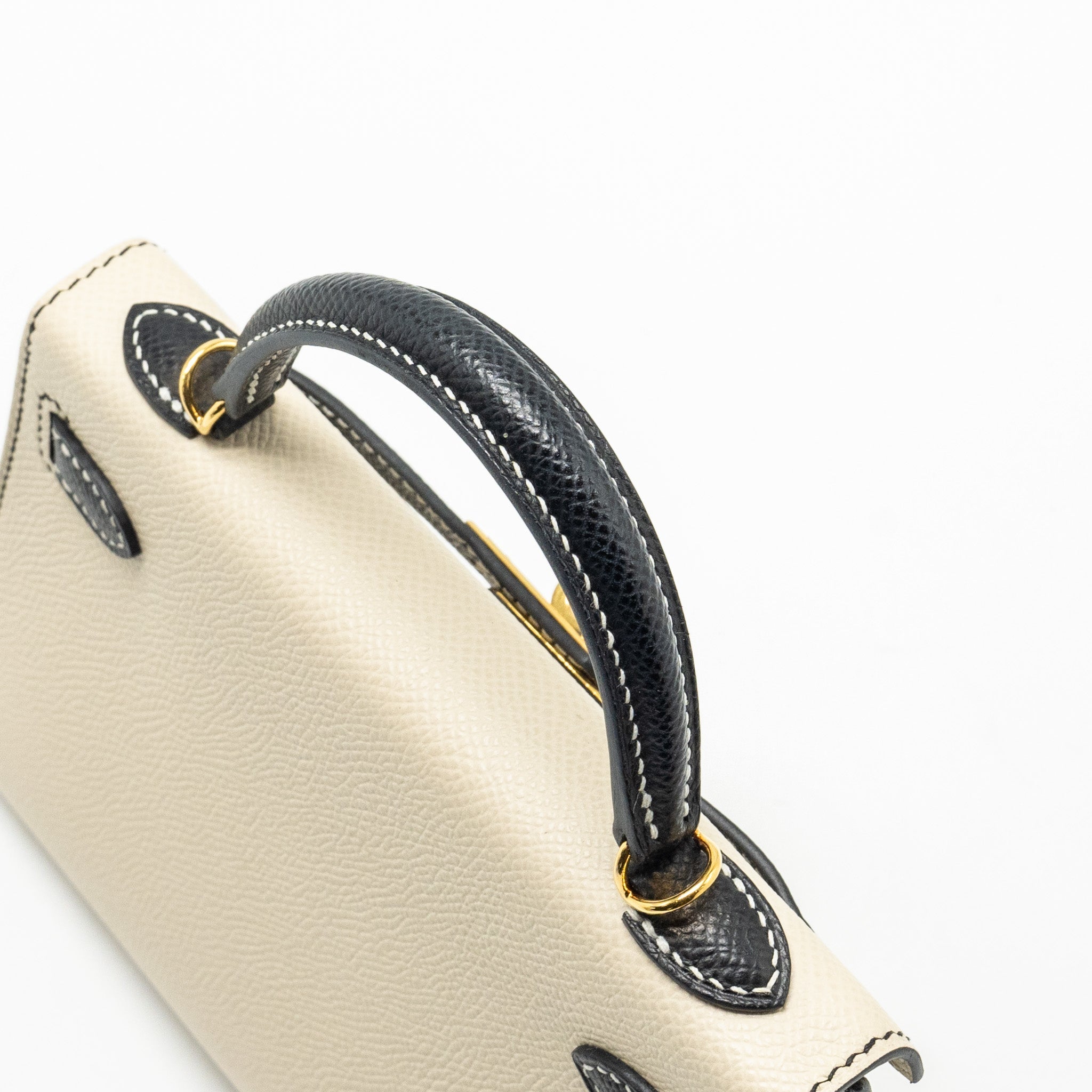 HERMES MINI KELLY SPECIAL ORDER EPSOM NATA/BLACK GHW