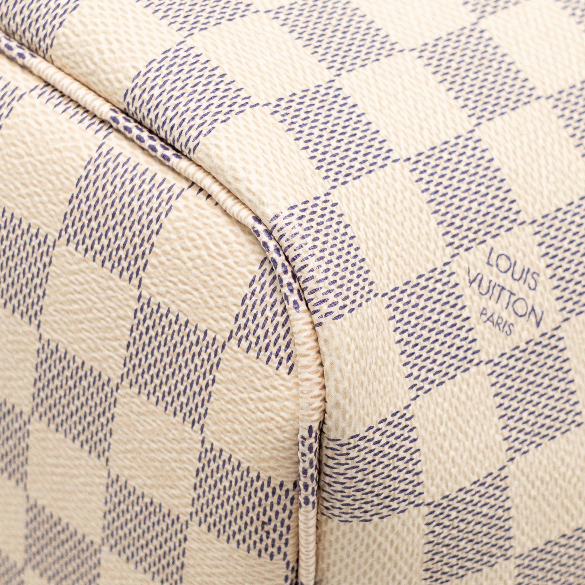 LOUIS VUITTON NEVERFULL MM DAMIER AZUR CANVAS GHW