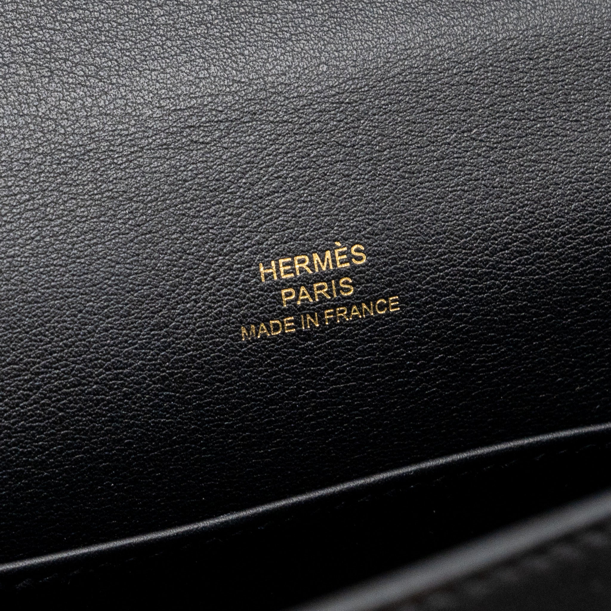 HERMES KELLY POCHETTE SWIFT BLACK RGHW