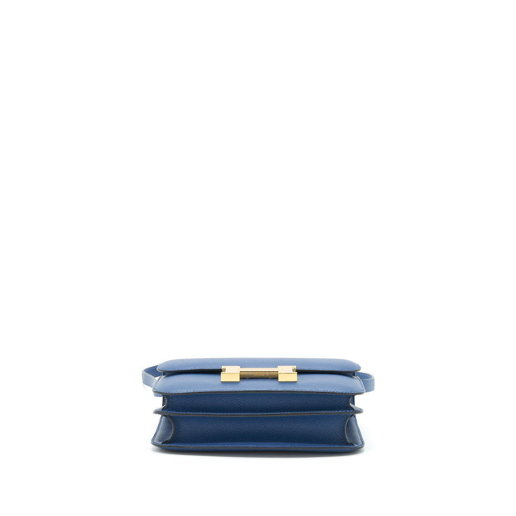 HERMES MINI CONSTANCE EPSOM S4 DEEP BLUE GHW
