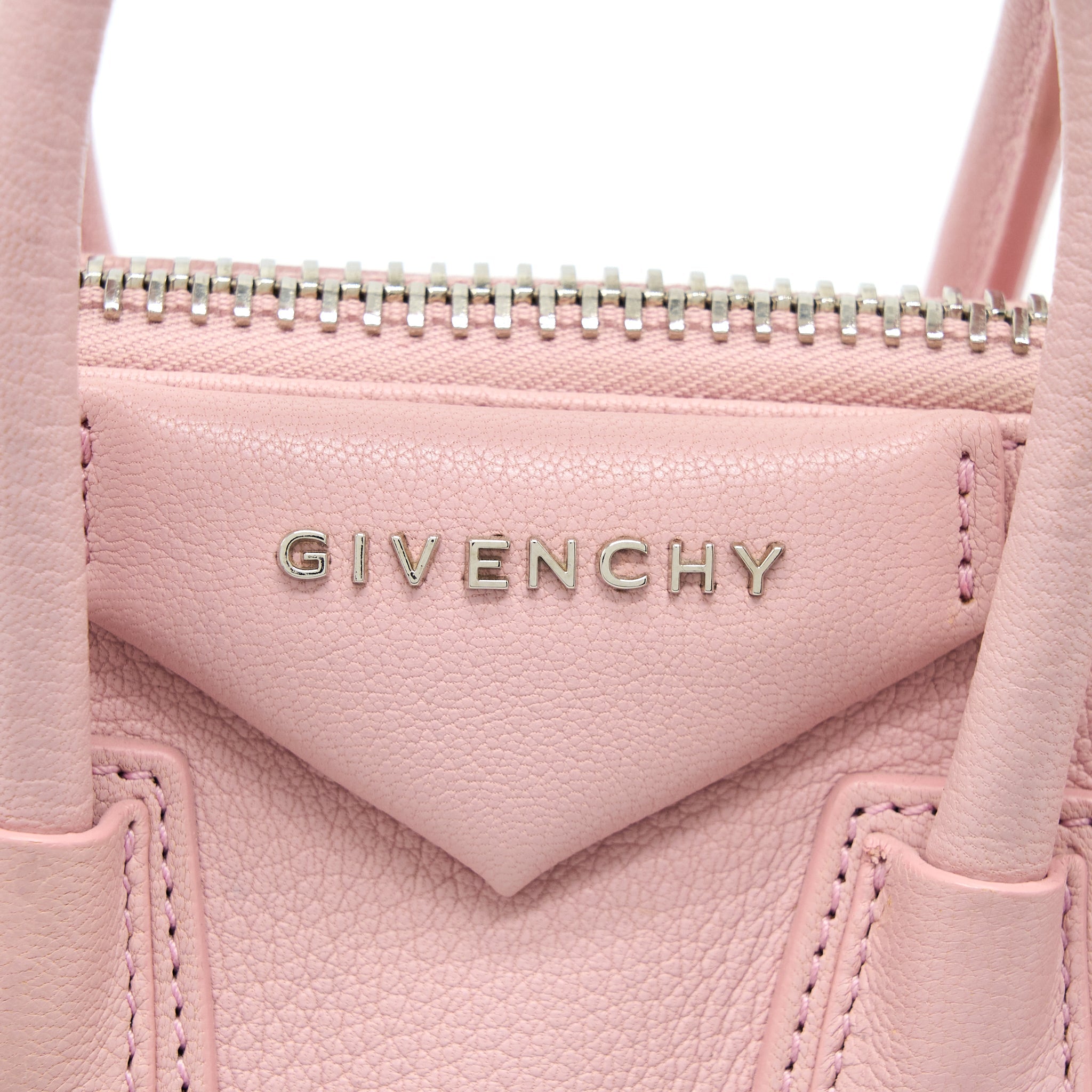GIVENCHY MINI ANTIGONA GOATSKIN PINK SHW