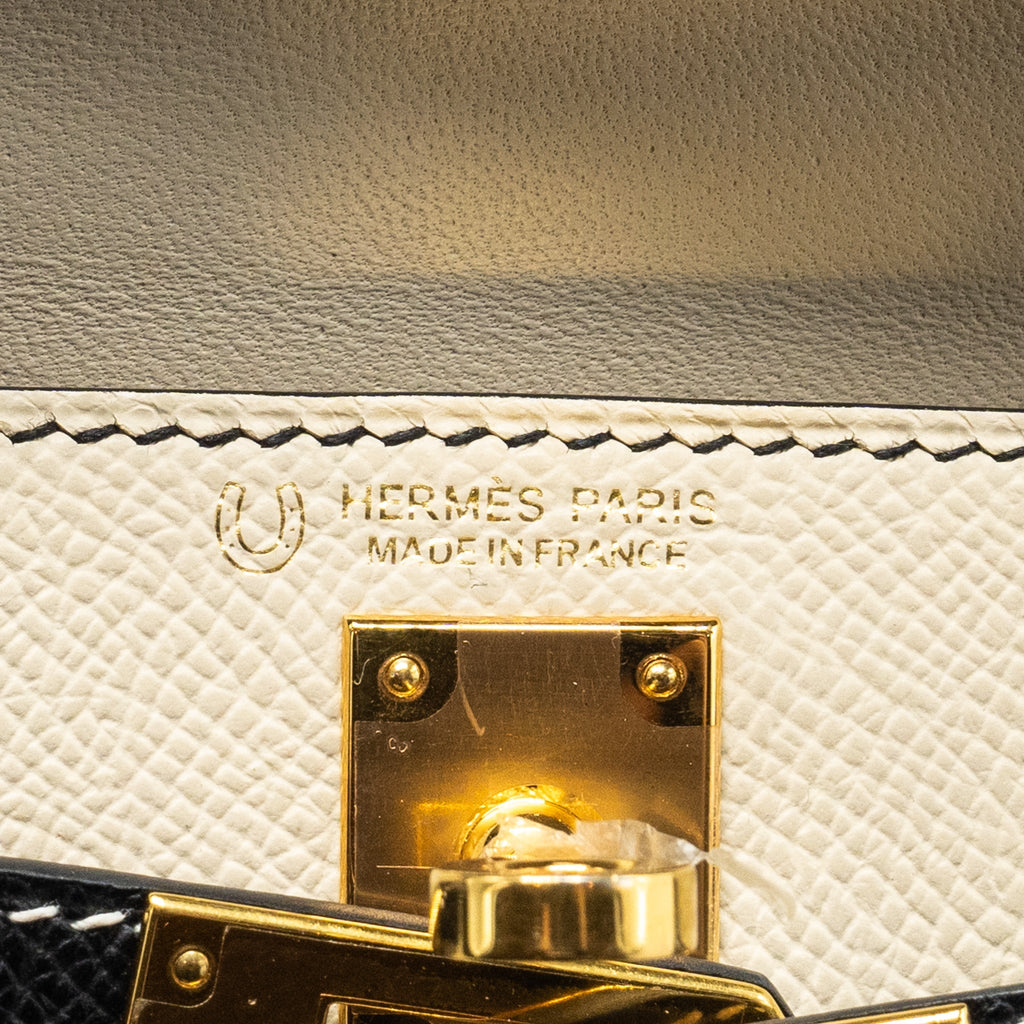HERMES MINI KELLY SPECIAL ORDER EPSOM NATA/BLACK GHW