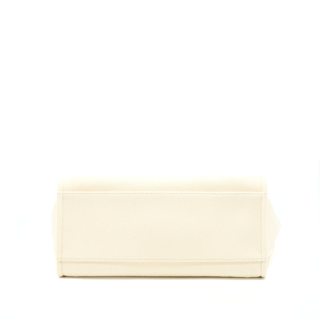 CHANEL DEAUVILLE PEARL TOTE CANVAS GHW