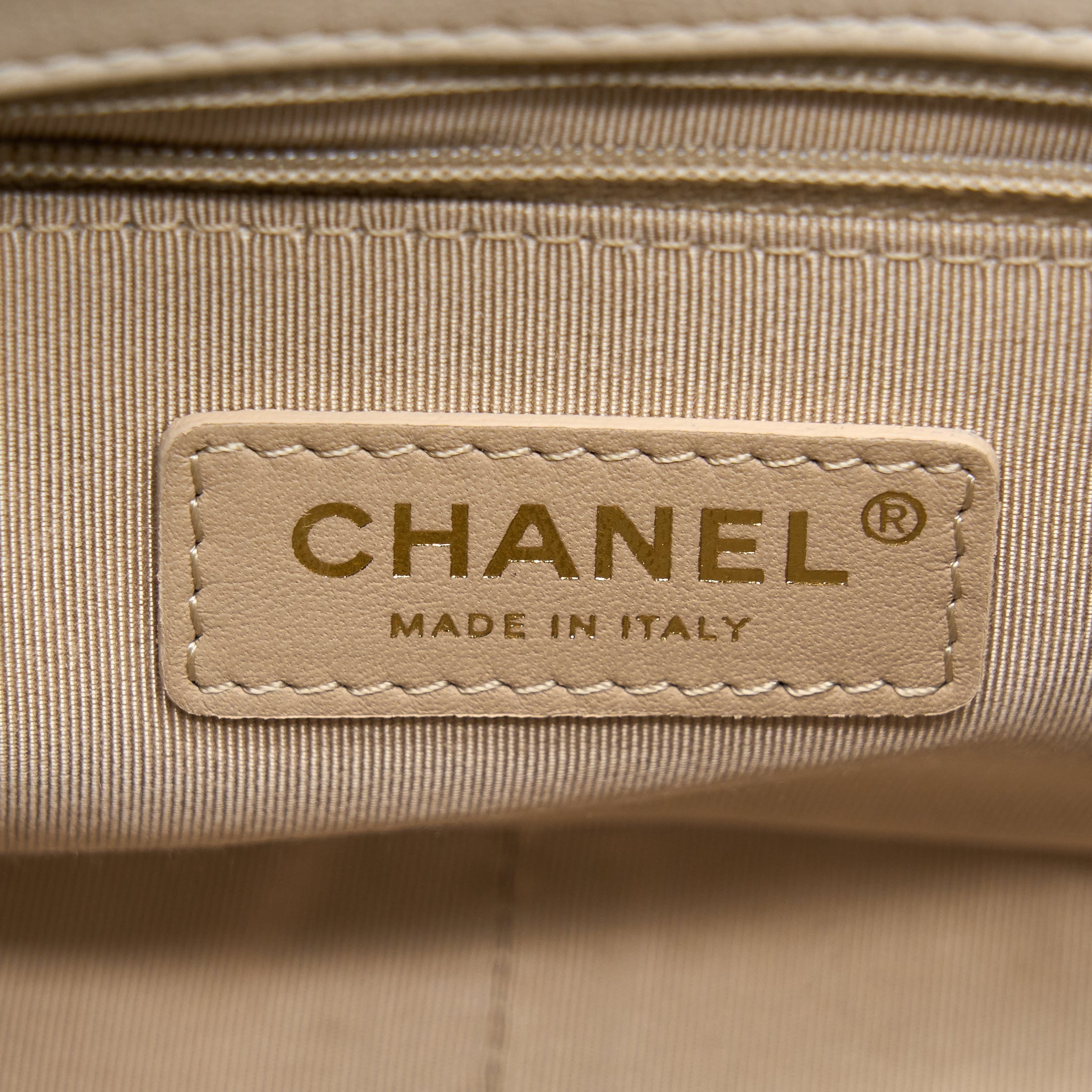 CHANEL SEASONAL FLAP BAG BEIGE LGHW