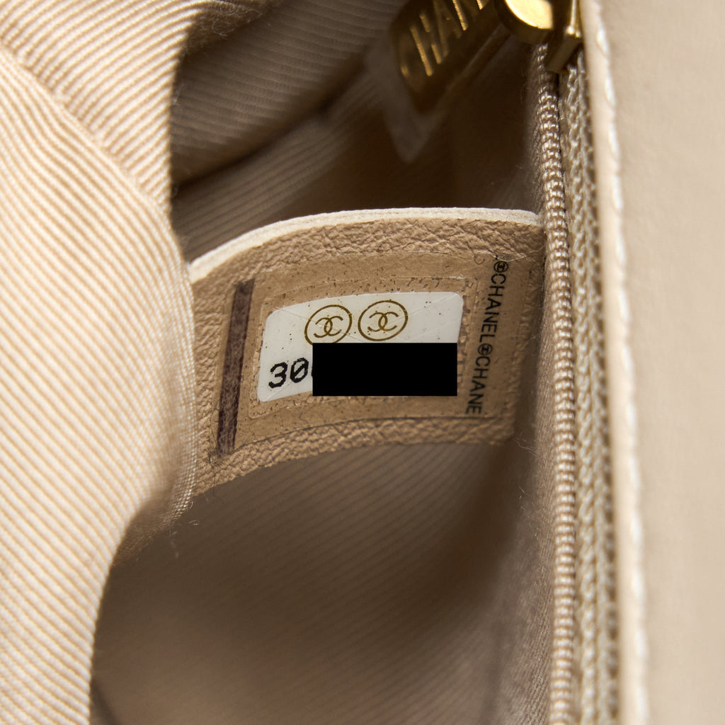 CHANEL SEASONAL FLAP BAG BEIGE LGHW