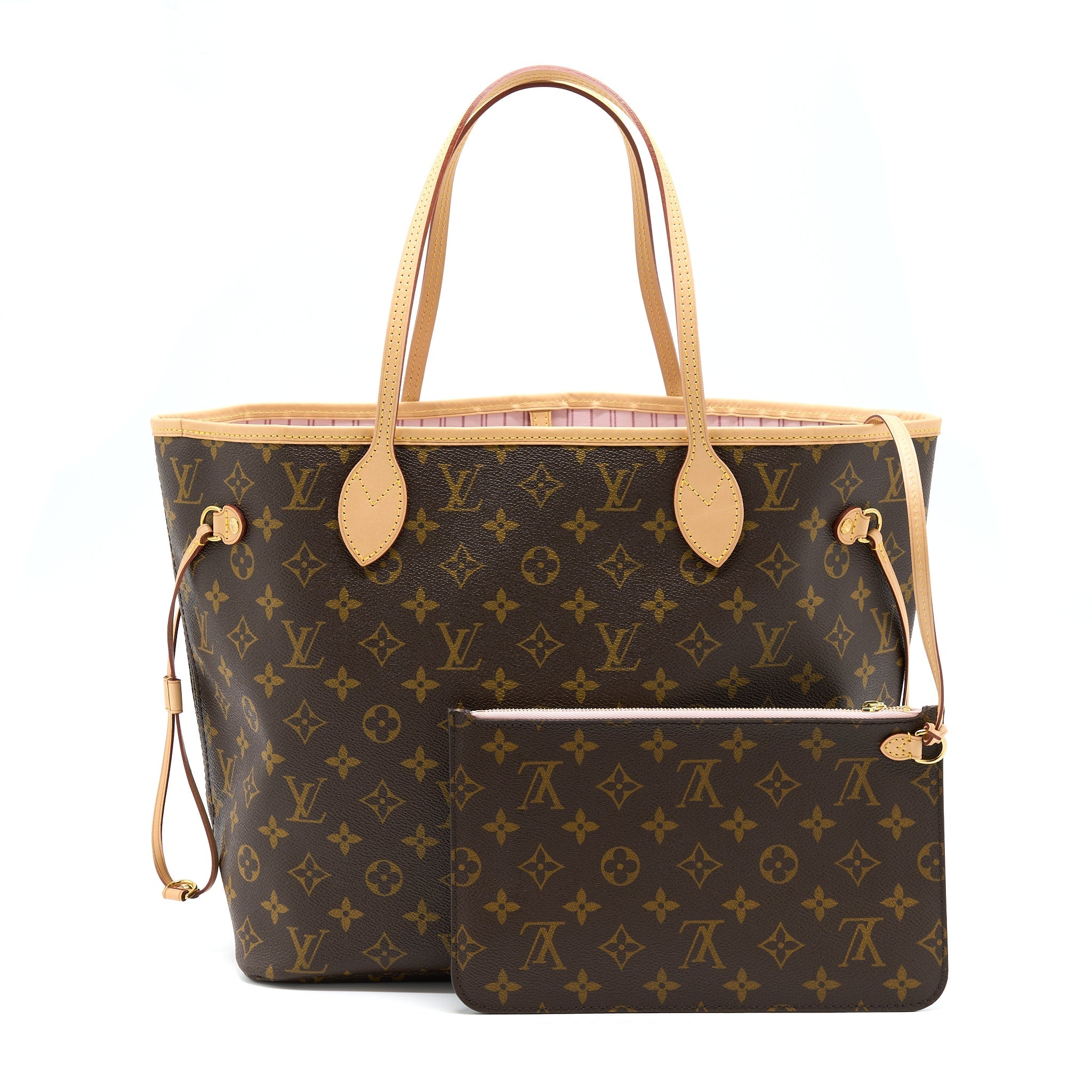 LOUIS VUITTON NEVERFULL MM SYDNEY LIMITED EDITION MONOGRAM CANVAS/PINK GHW