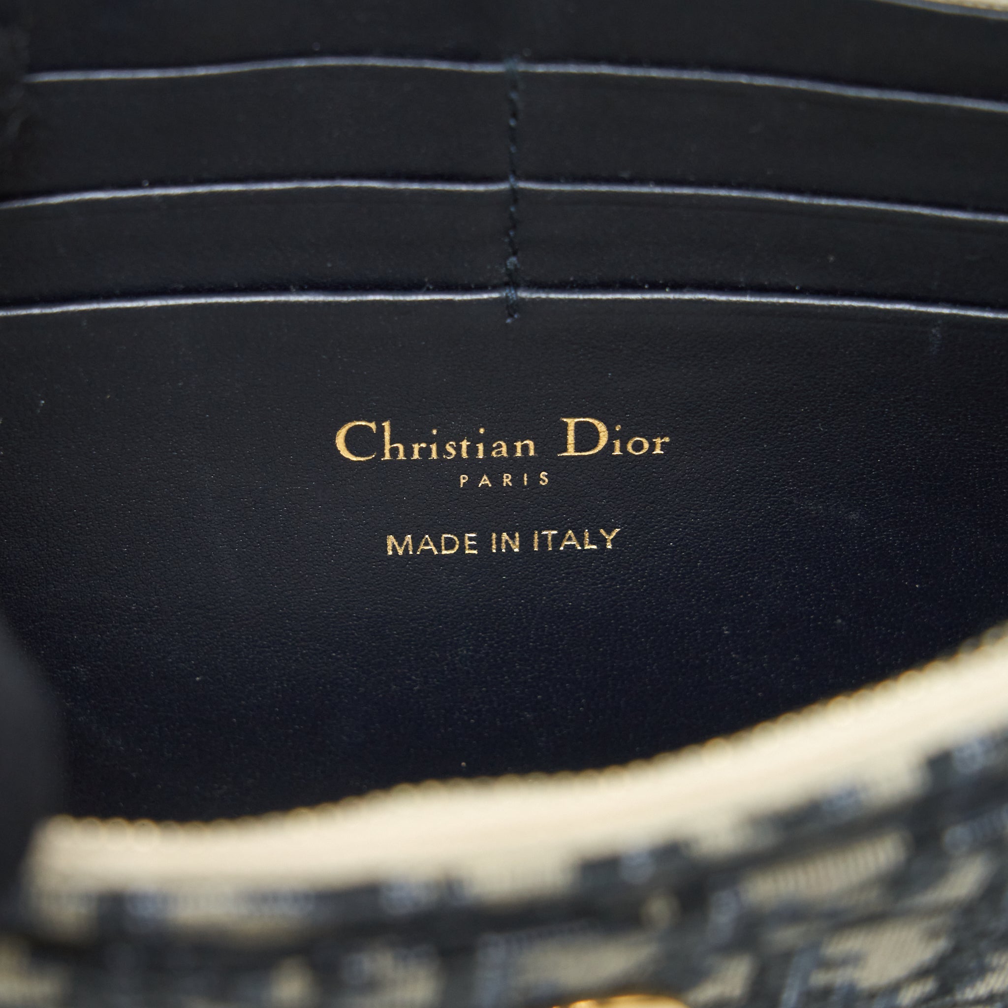 DIOR SADDLE POUCH WITH CHAIN BLUE DIOR OBLIQUE JACQUARD GHW