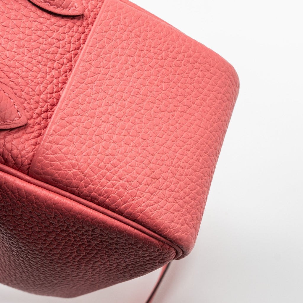 HERMES MINI LINDY CLEMENCE 8W ROSE AZALEE SHW
