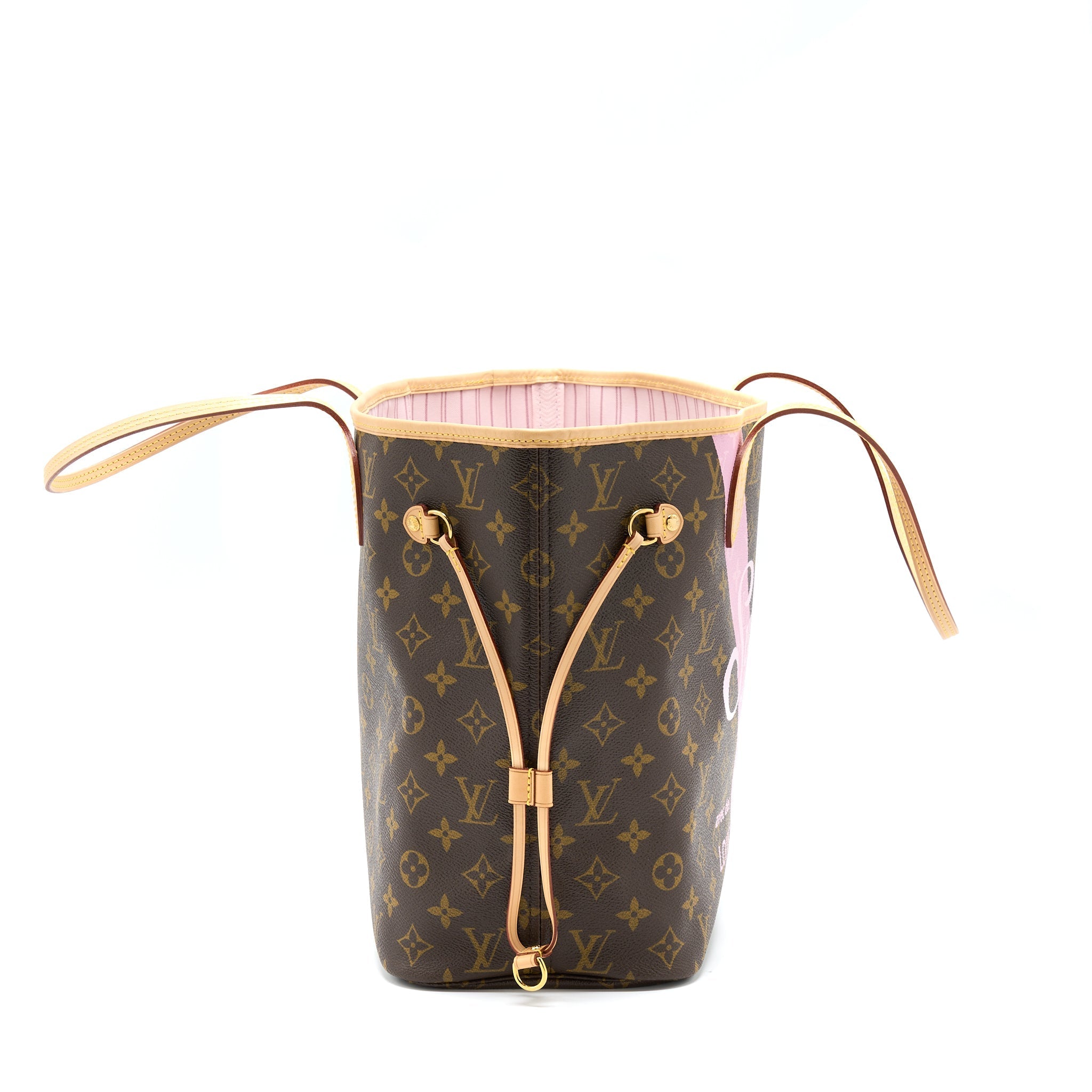LOUIS VUITTON NEVERFULL MM SYDNEY LIMITED EDITION MONOGRAM CANVAS/PINK GHW