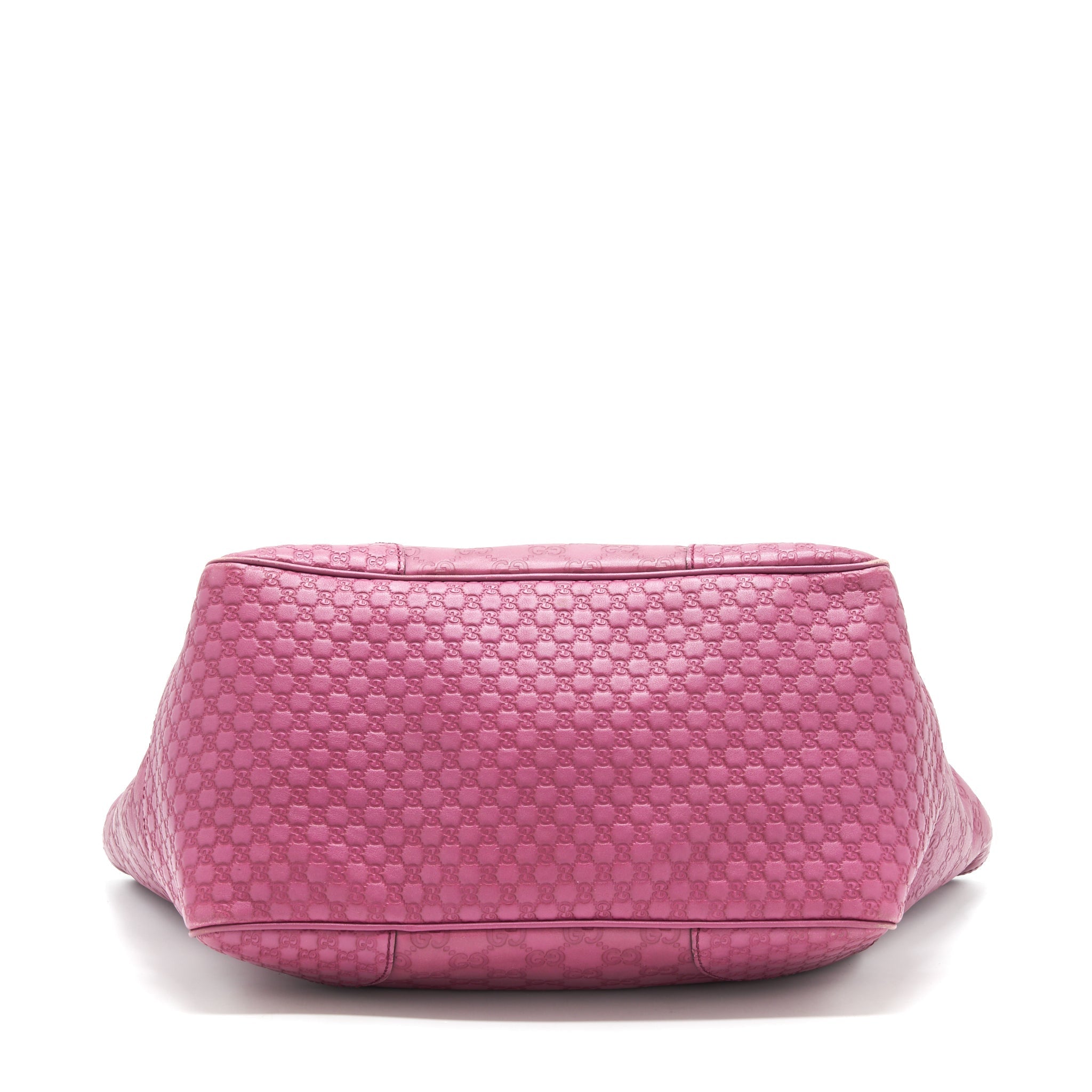GUCCI LEATHER SHOPPING TOTE BAG RASPBERRY PINK