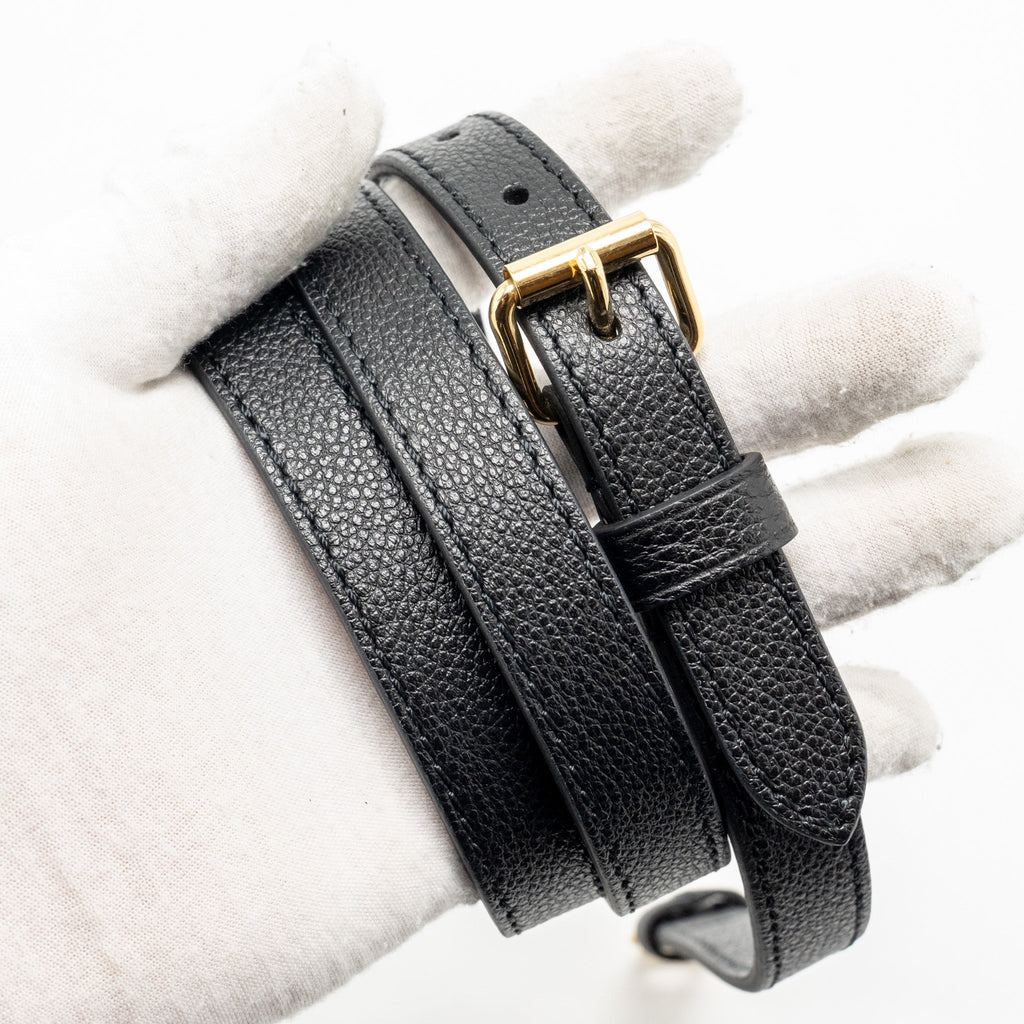 LOUIS VUITTON ONTHEGO PM MONOGRAM EMPREINTE LEATHER BLACK GHW