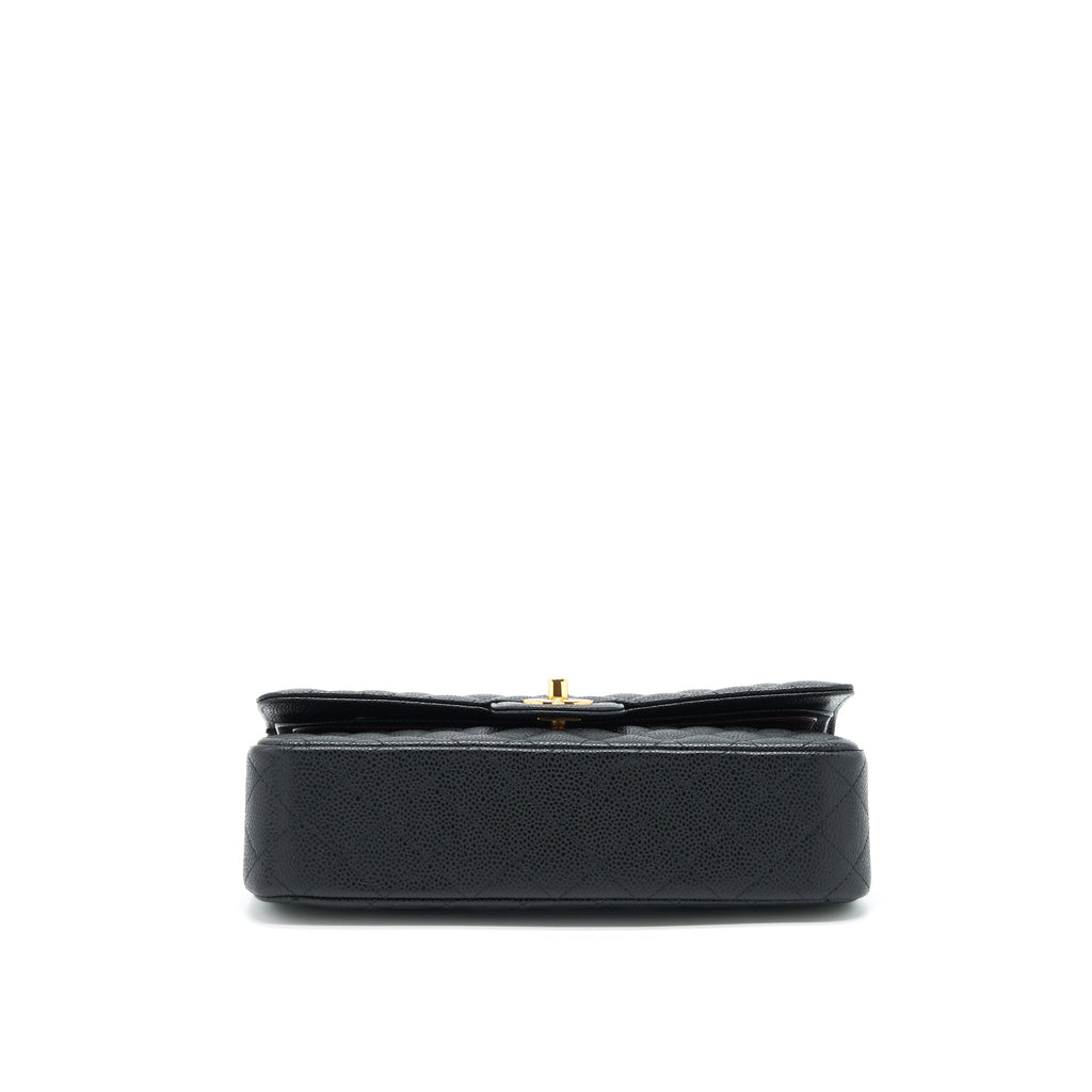 CHANEL MEDIUM CLASSIC FLAP BAG CAVIAR BLACK GHW