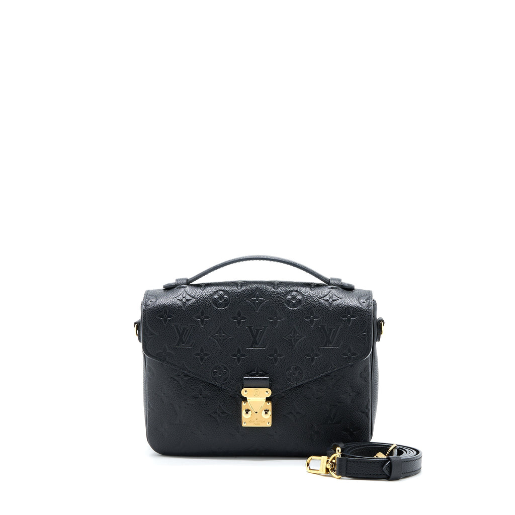 LOUIS VUITTON POCHETTE MÉTIS MONOGRAM EMPREINTE BLACK GHW