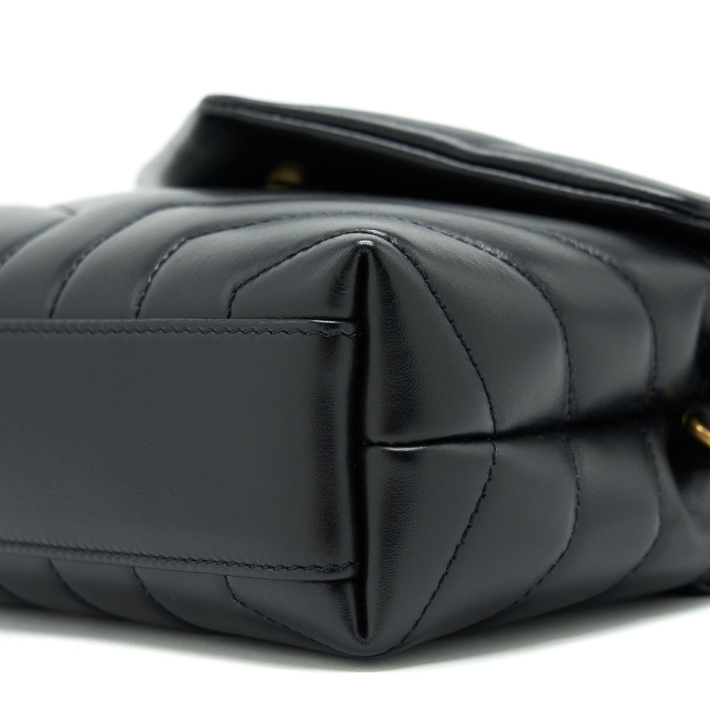 SAINT LAURENT TOY LOU LOU IN BLACK GHW