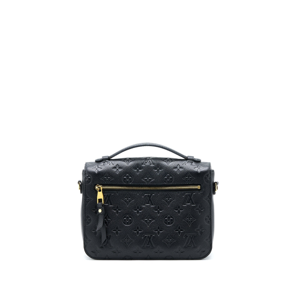 LOUIS VUITTON POCHETTE MÉTIS MONOGRAM EMPREINTE BLACK GHW