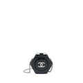 CHANEL 18A CC LOGO EVENING CLUTCH BLACK SHW