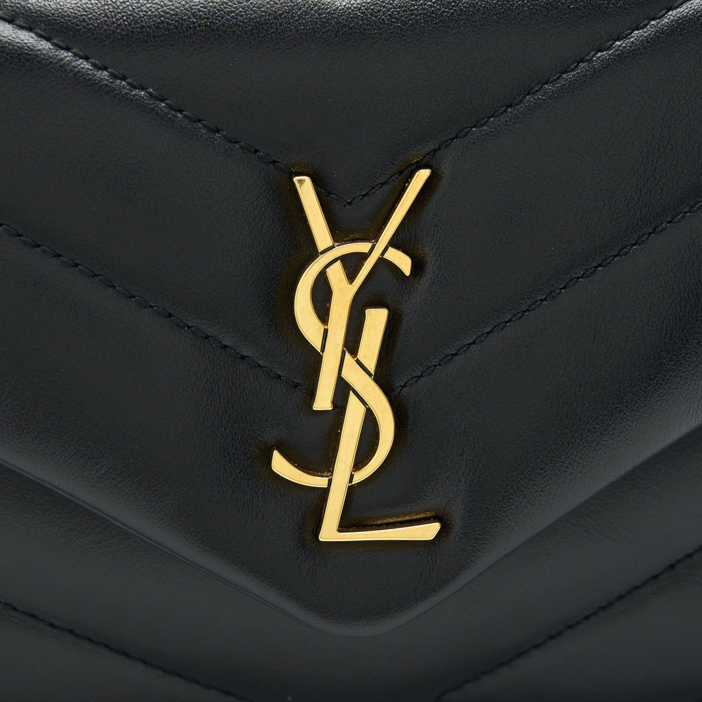 SAINT LAURENT TOY LOU LOU IN BLACK GHW