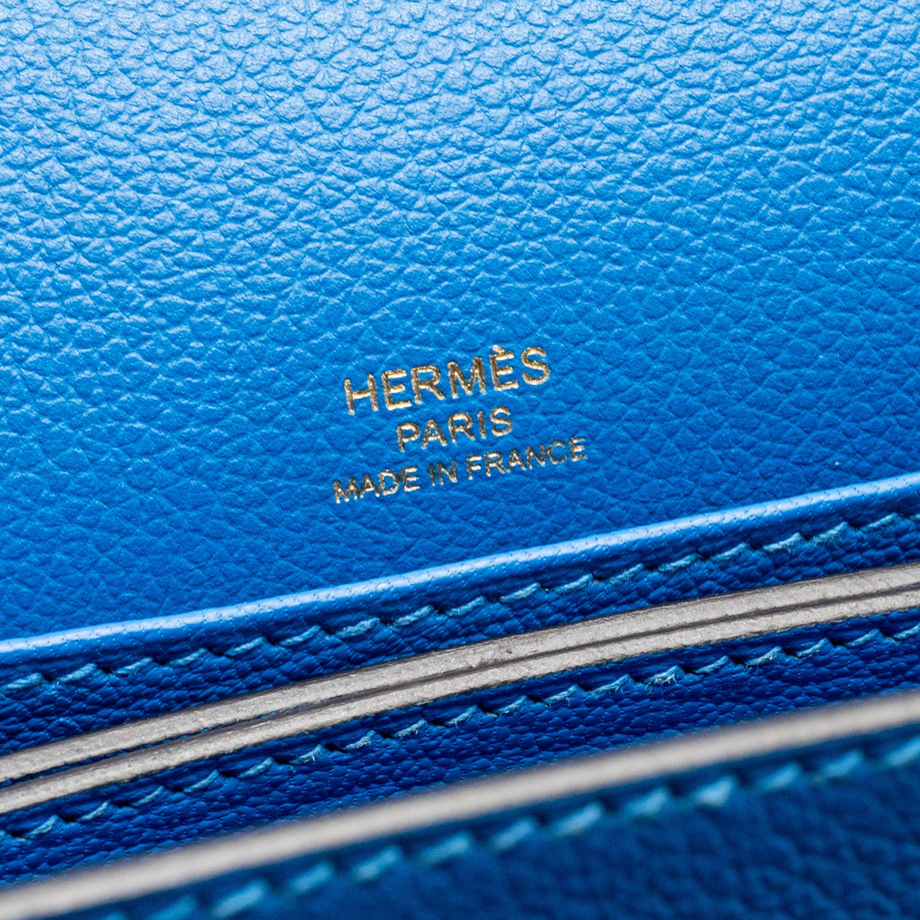 HERMES MINI ROULIS EVERCOLOR B3 BLEU ZANZIBAR GHW