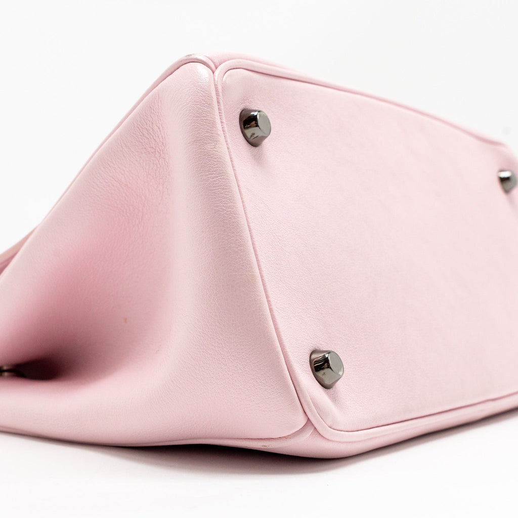 DIOR MEDIUM BE DIOR FLAP BAG CALFSKIN/METALLIC PATENT PINK SHW