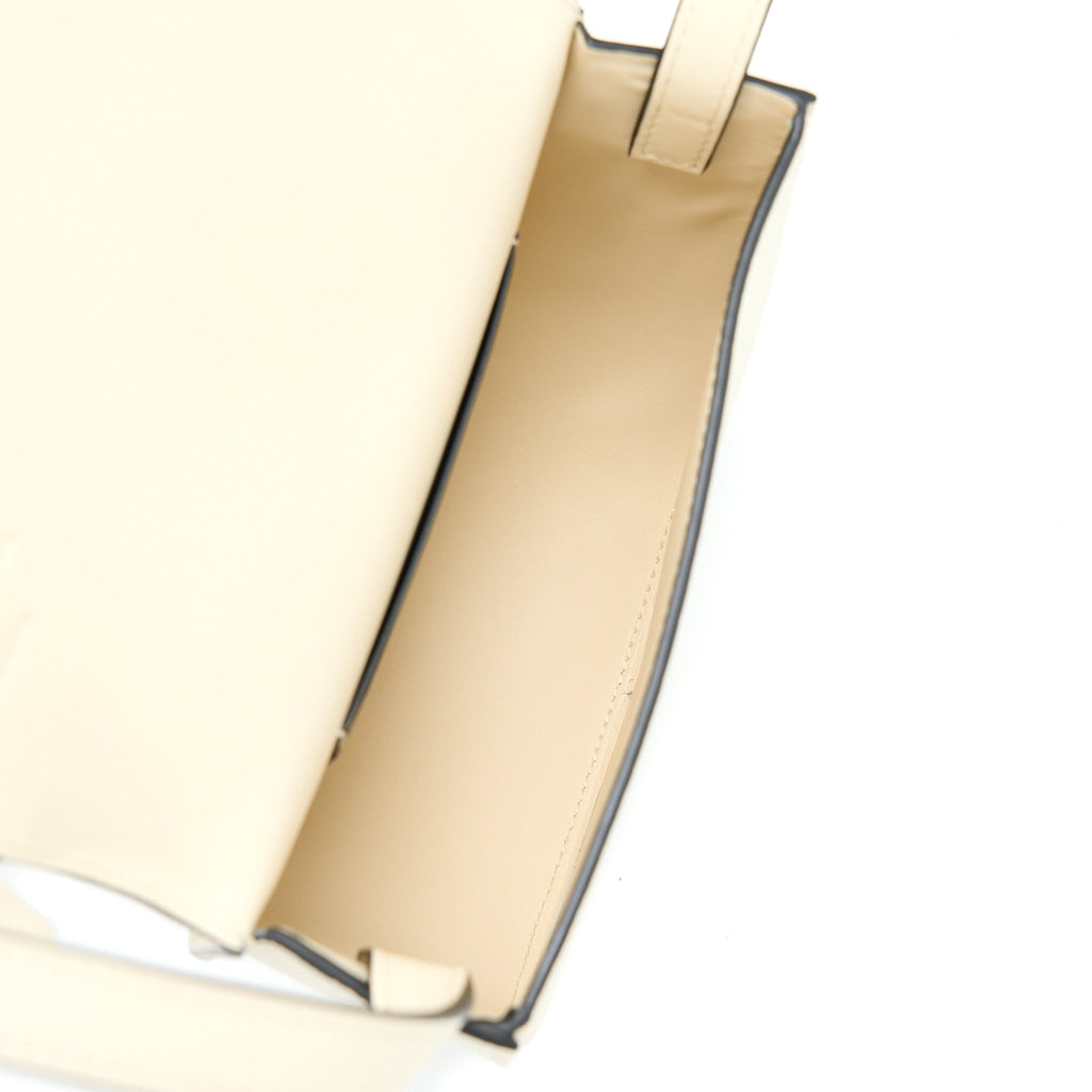 LOEWE HEEL DUO BAG GOATSKIN WHITE