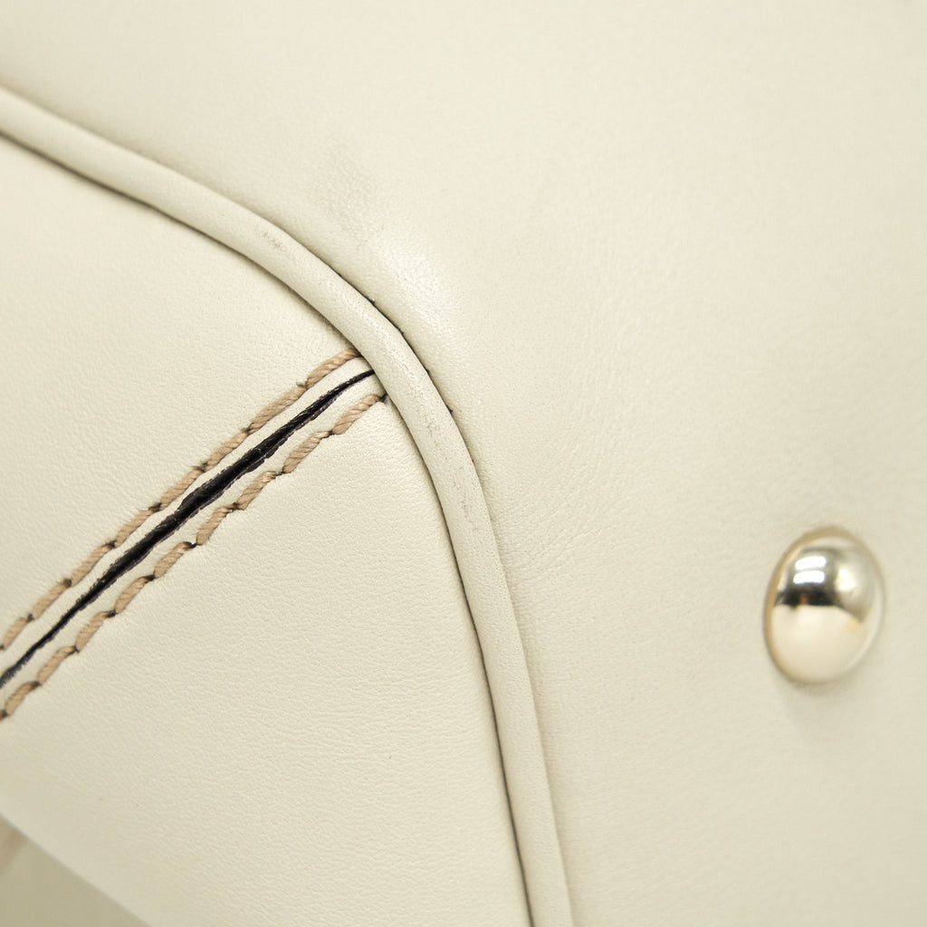 GUCCI INTERLOCK PATTERN TOTE BAG LIGHT GREY