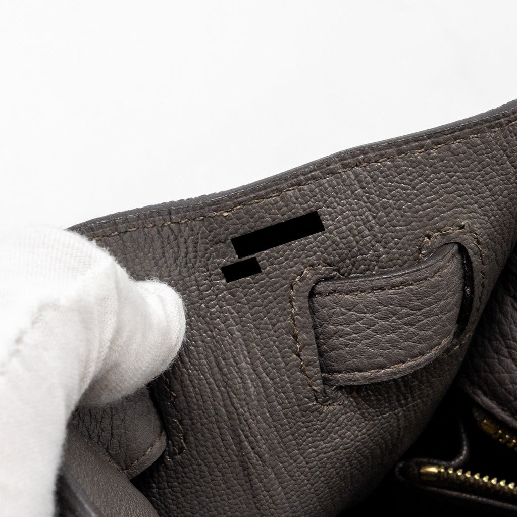 HERMES KELLY 32 TOGO 8F GRIS ETAIN GHW
