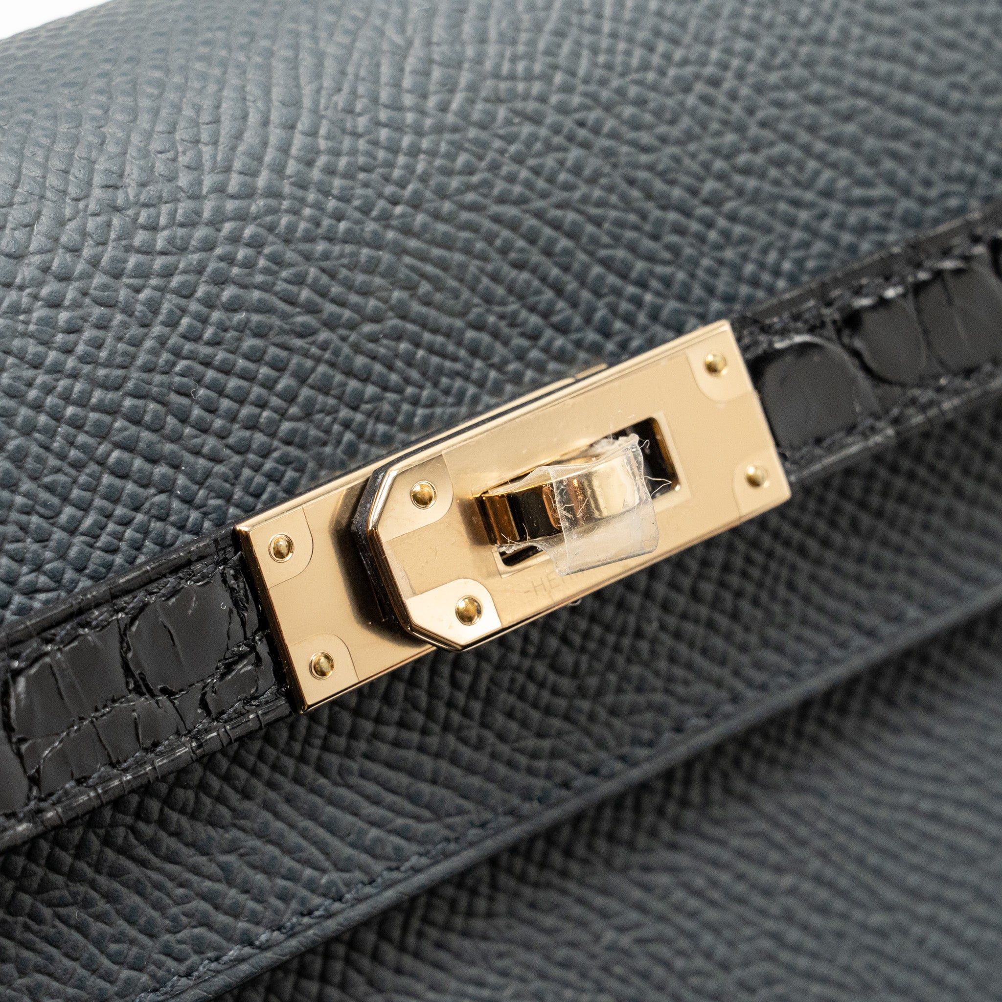 HERMES KELLY TO GO ALLIGATOR TOUCH EPSOM GRIS MISTY LGHW