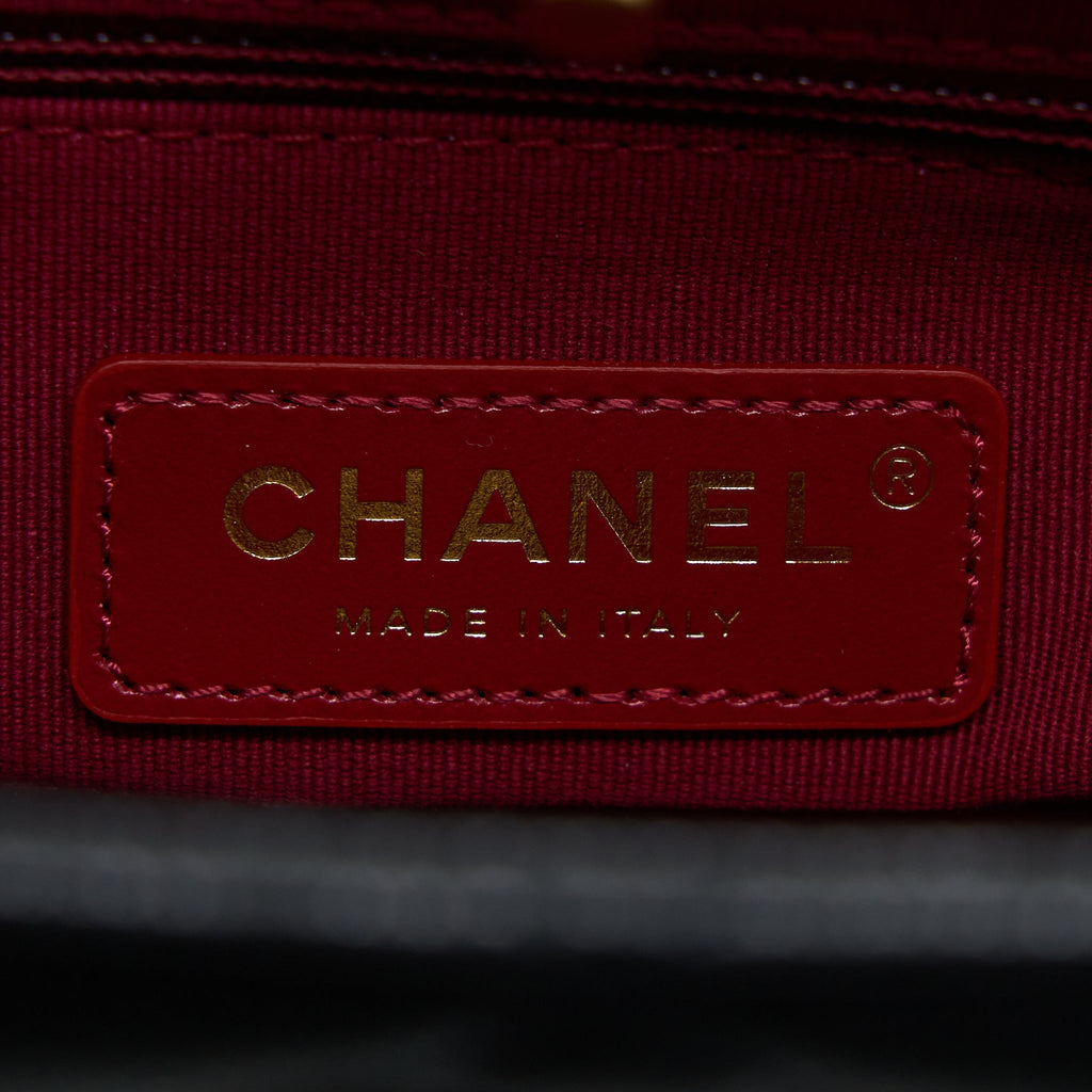 CHANEL 22A TWIST YOUR BUTTONS HOBO SHOULDER BAG CAVIAR BLACK GHW (MICROCHIP)
