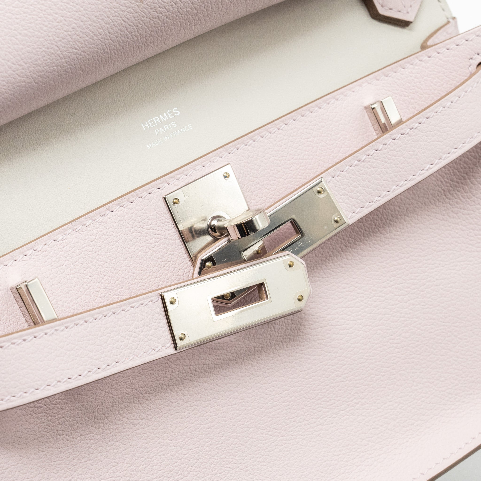 HERMES MINI JYPSIERE EVERCOLOR MAUVE PALE SHW