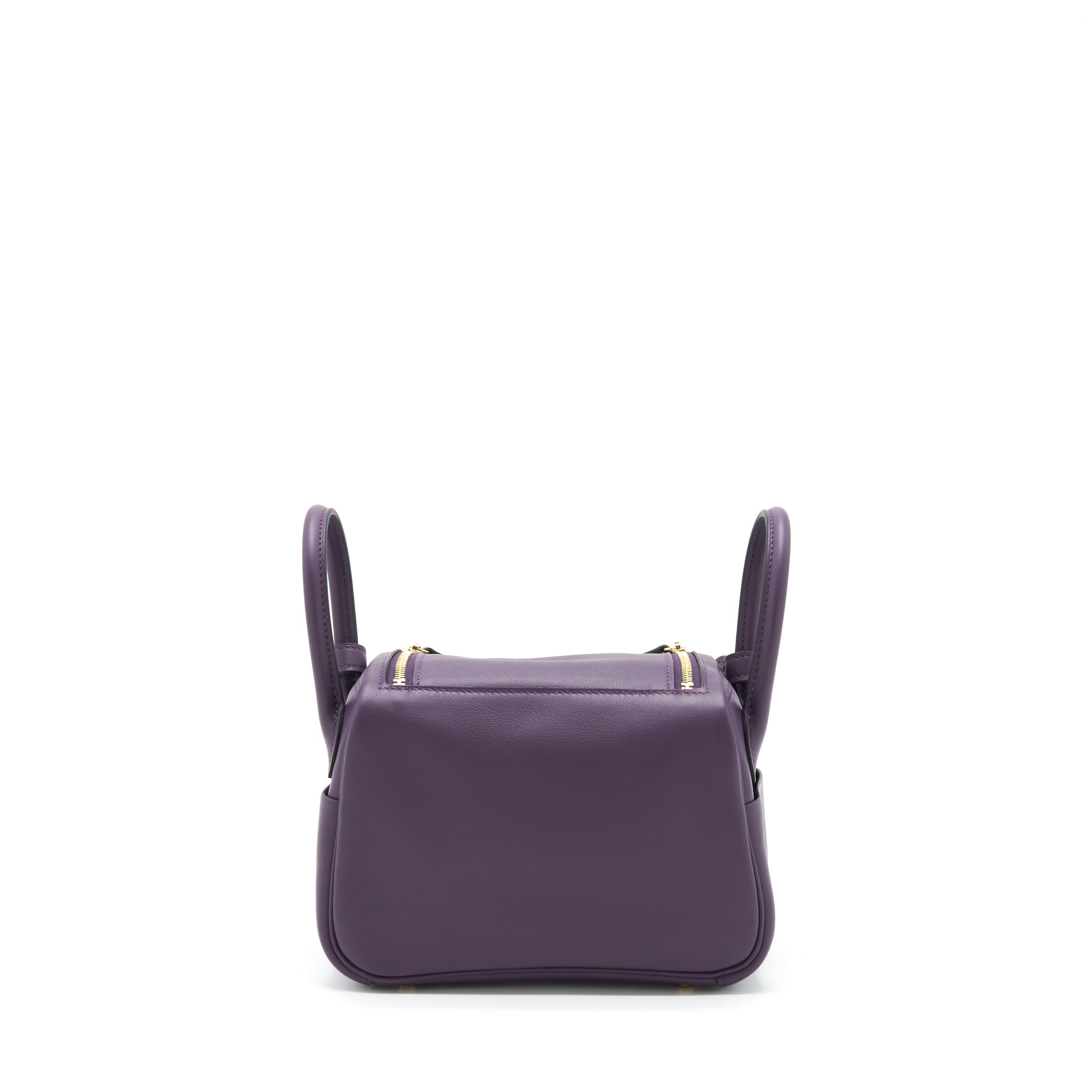 HERMES MINI LINDY SWIFT CASSIS/BLEU ROYAL GHW
